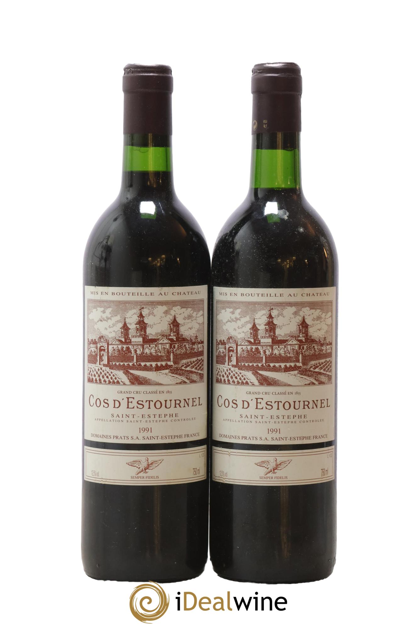 Cos d'Estournel 2ème Grand Cru Classé 1991 - Lot de 2 bouteilles - 0