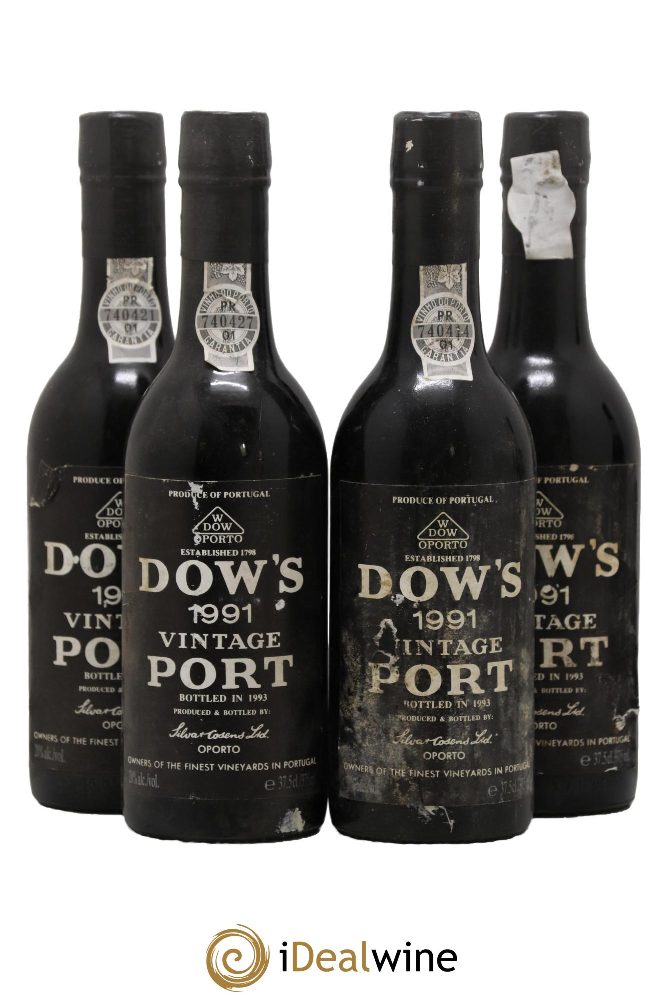 Porto Dow 1991 - Lot de 4 demi bouteilles - 0