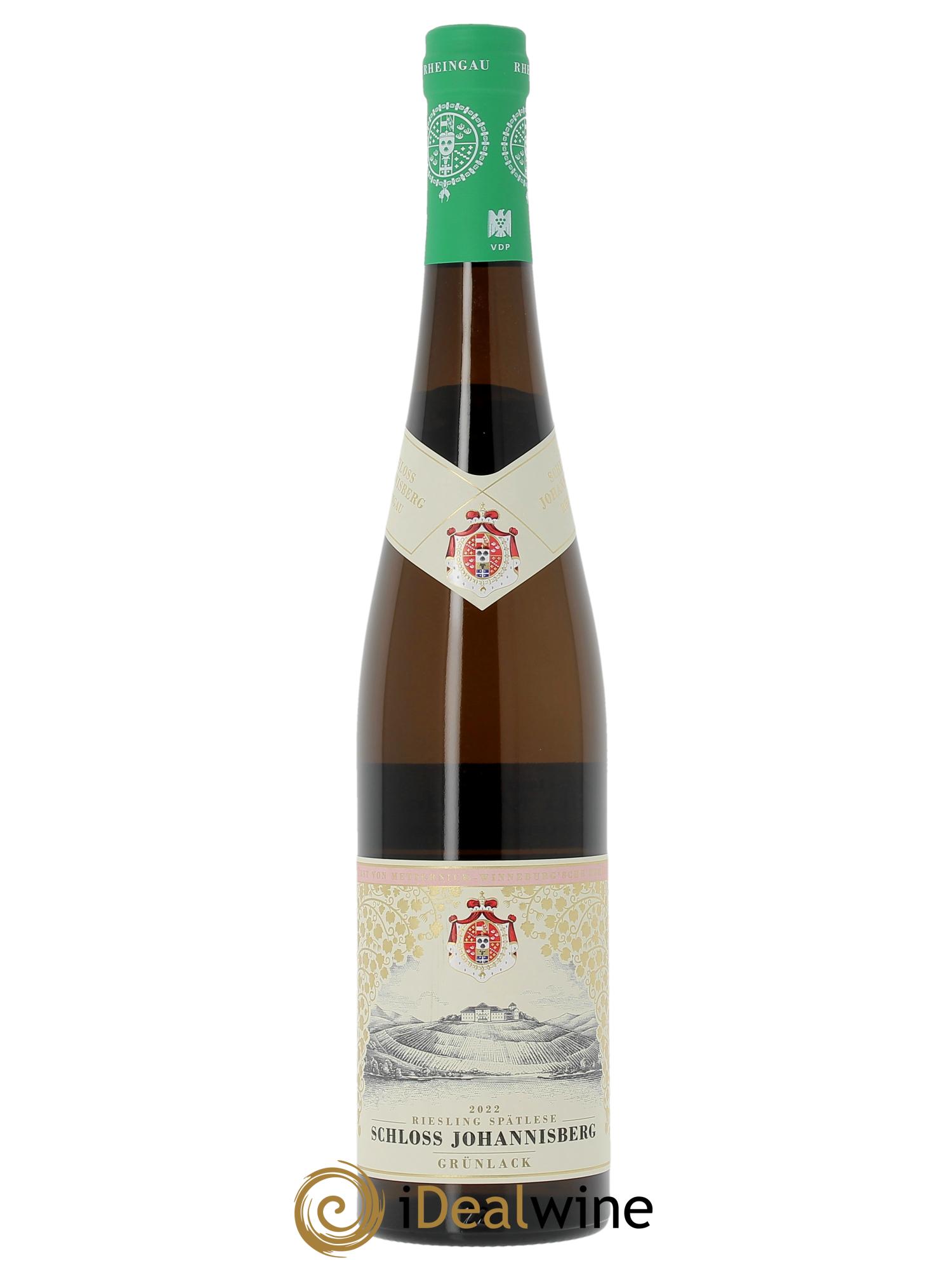 Rheingau Schloss Johannisberg Grünlack Spätlese 2022 - Posten von 1 Flasche - 0