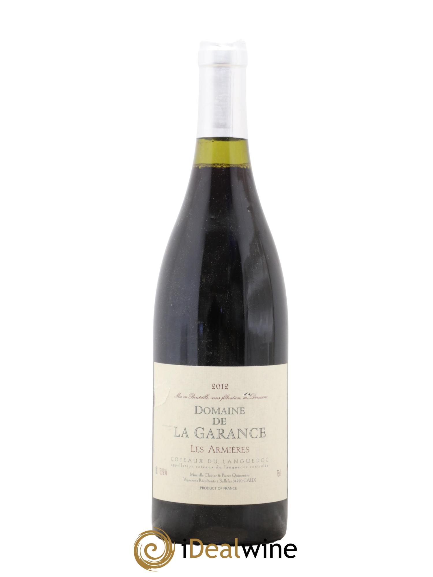 Coteaux du Languedoc de La Garance (Domaine) Les Armières 2012 - Lot de 1 bouteille - 0