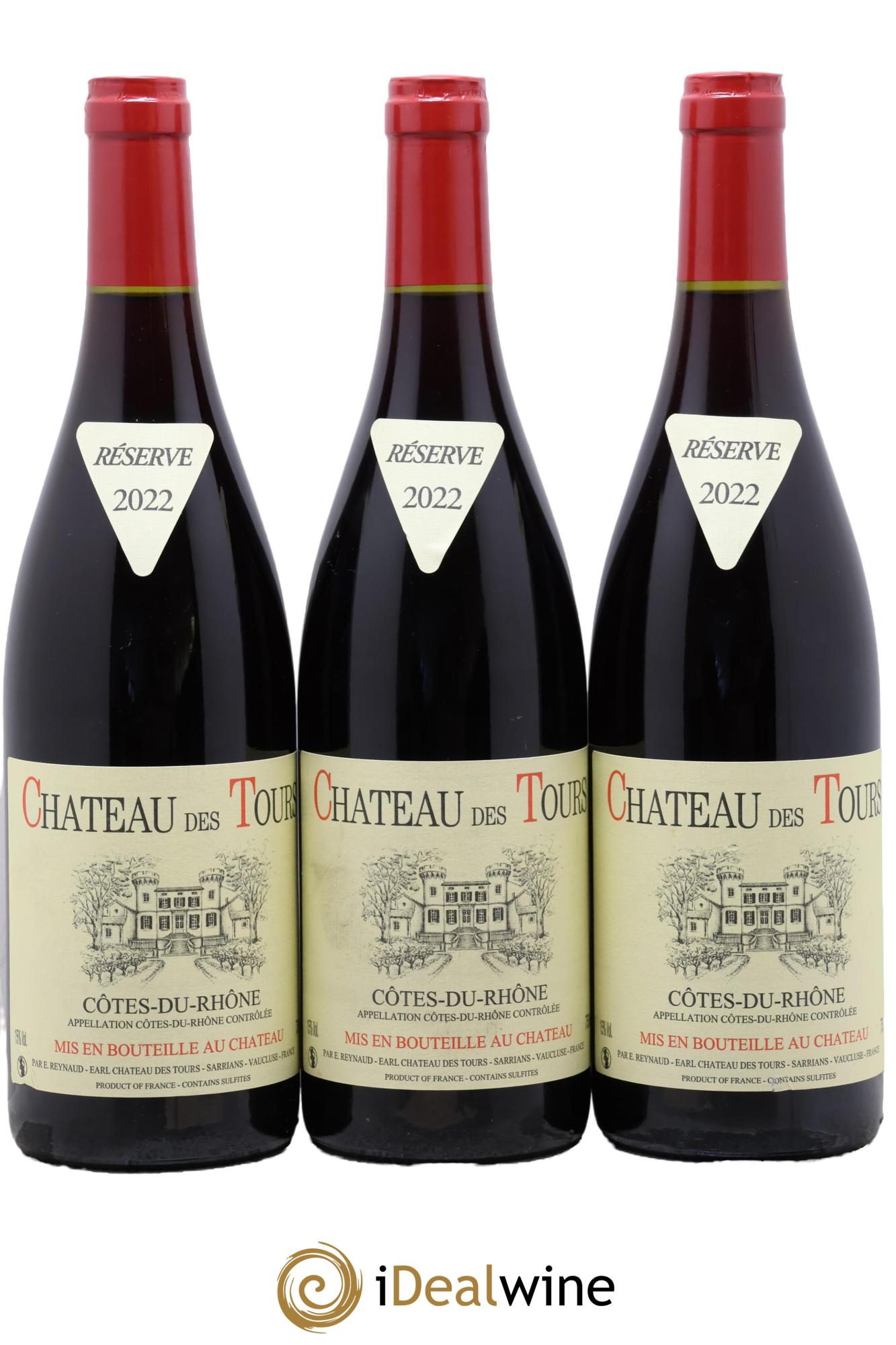 Côtes-du-Rhône Château des Tours Emmanuel Reynaud 2022 - Posten von 3 Flaschen - 0