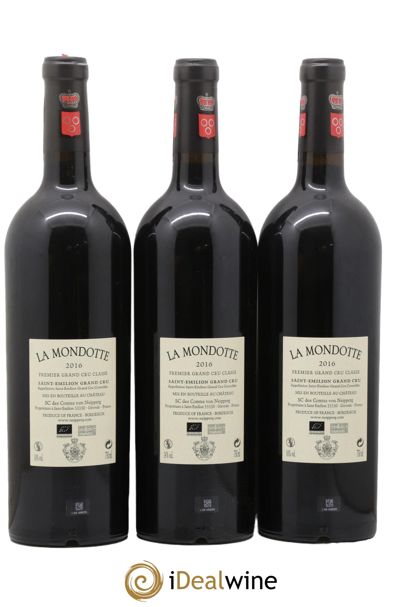 La Mondotte 1er Grand Cru Classé B depuis 2012 2016 - Lot de 6 bouteilles - 4
