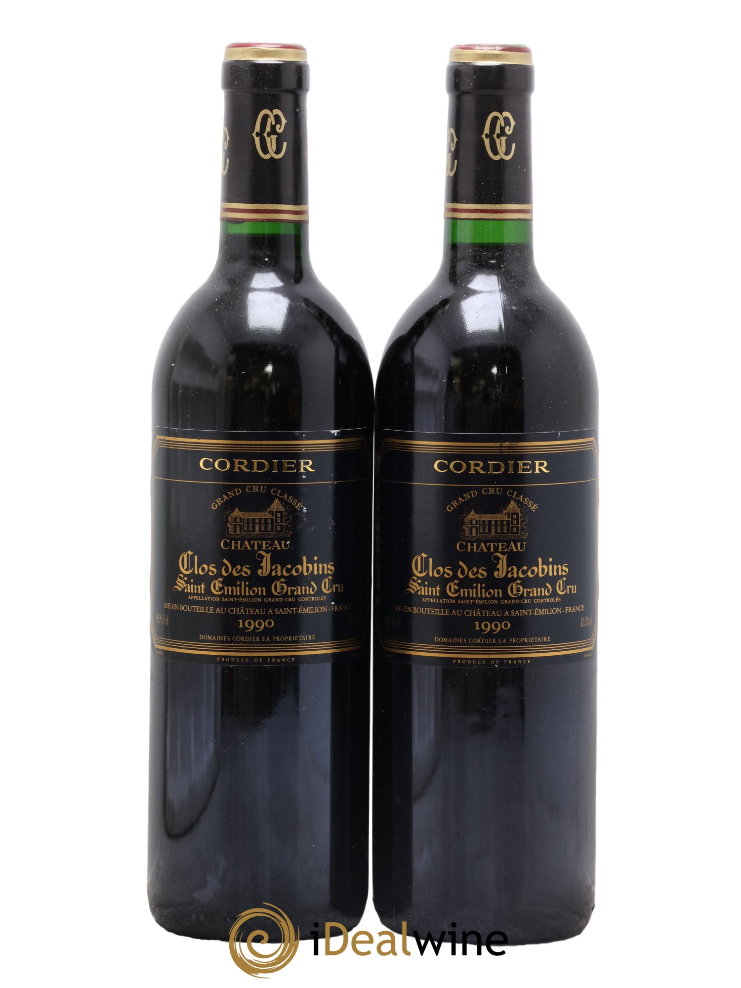 Château Clos des Jacobins Grand Cru Classé 1990 - Posten von 2 Flaschen - 0