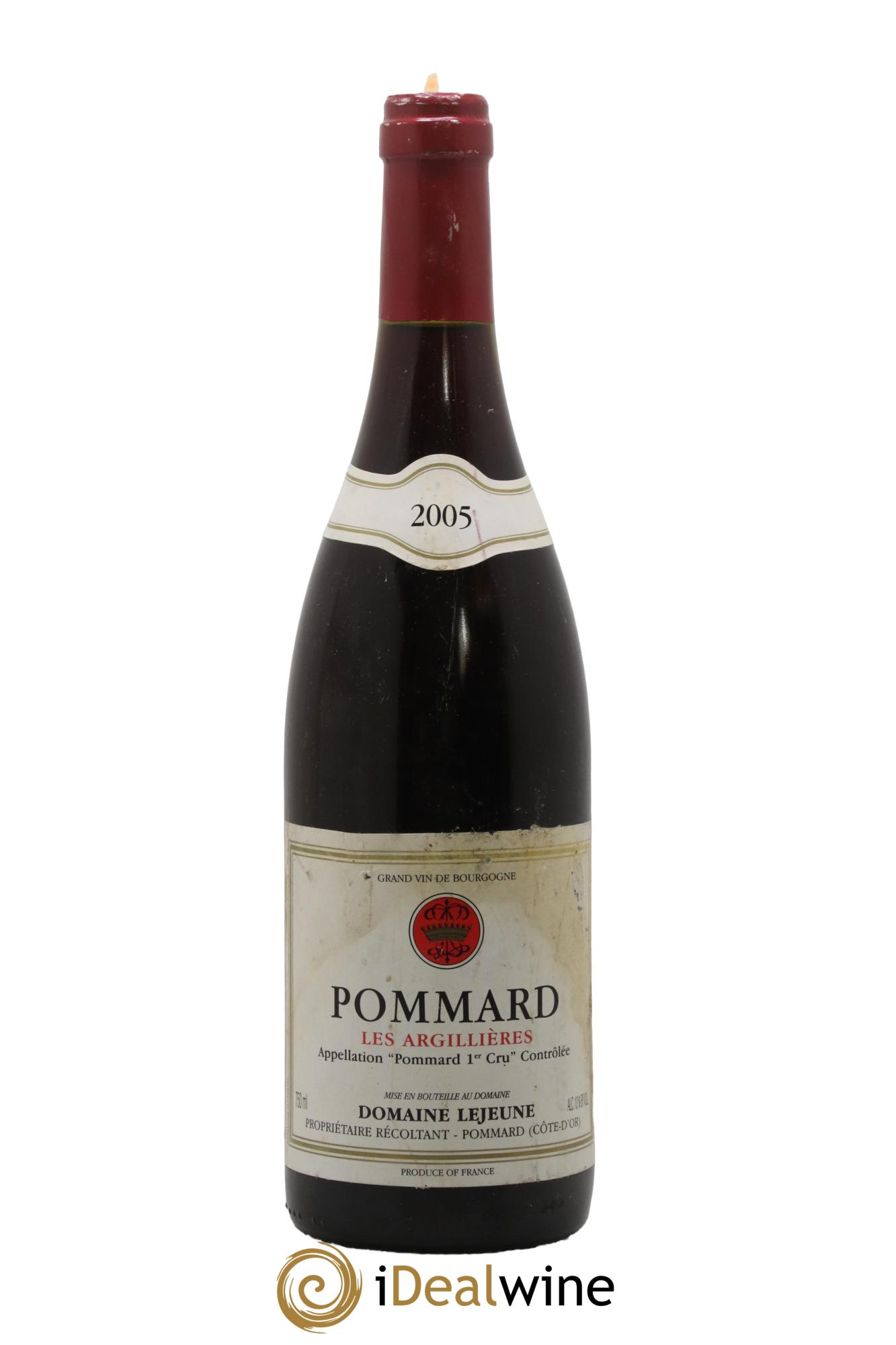 Pommard 1er Cru Les Argilières Domaine Lejeune 2005 - Lot of 1 bottle - 0