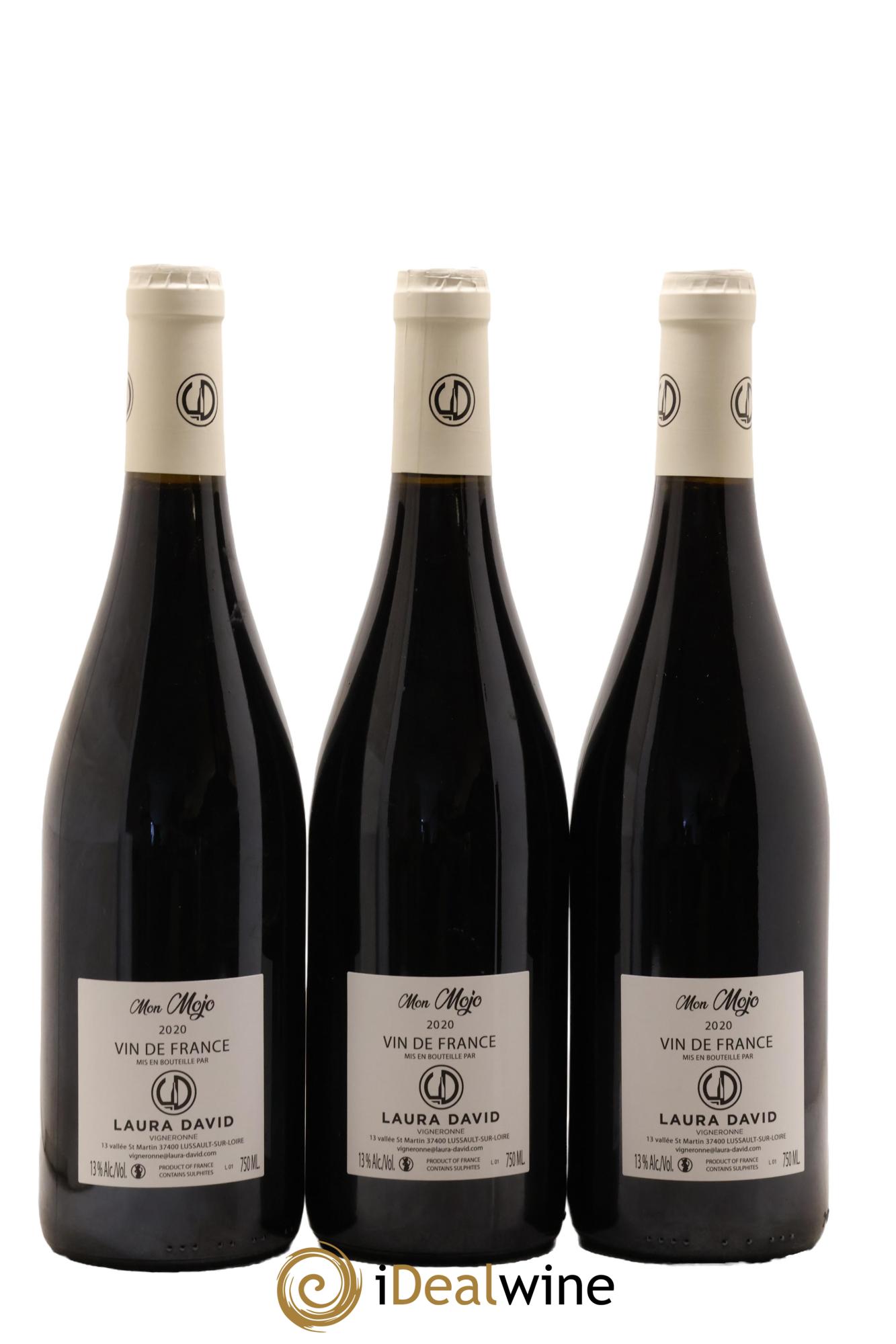 Vin de France Mon Mojo Laura David 2020 - Lot de 3 bouteilles - 1