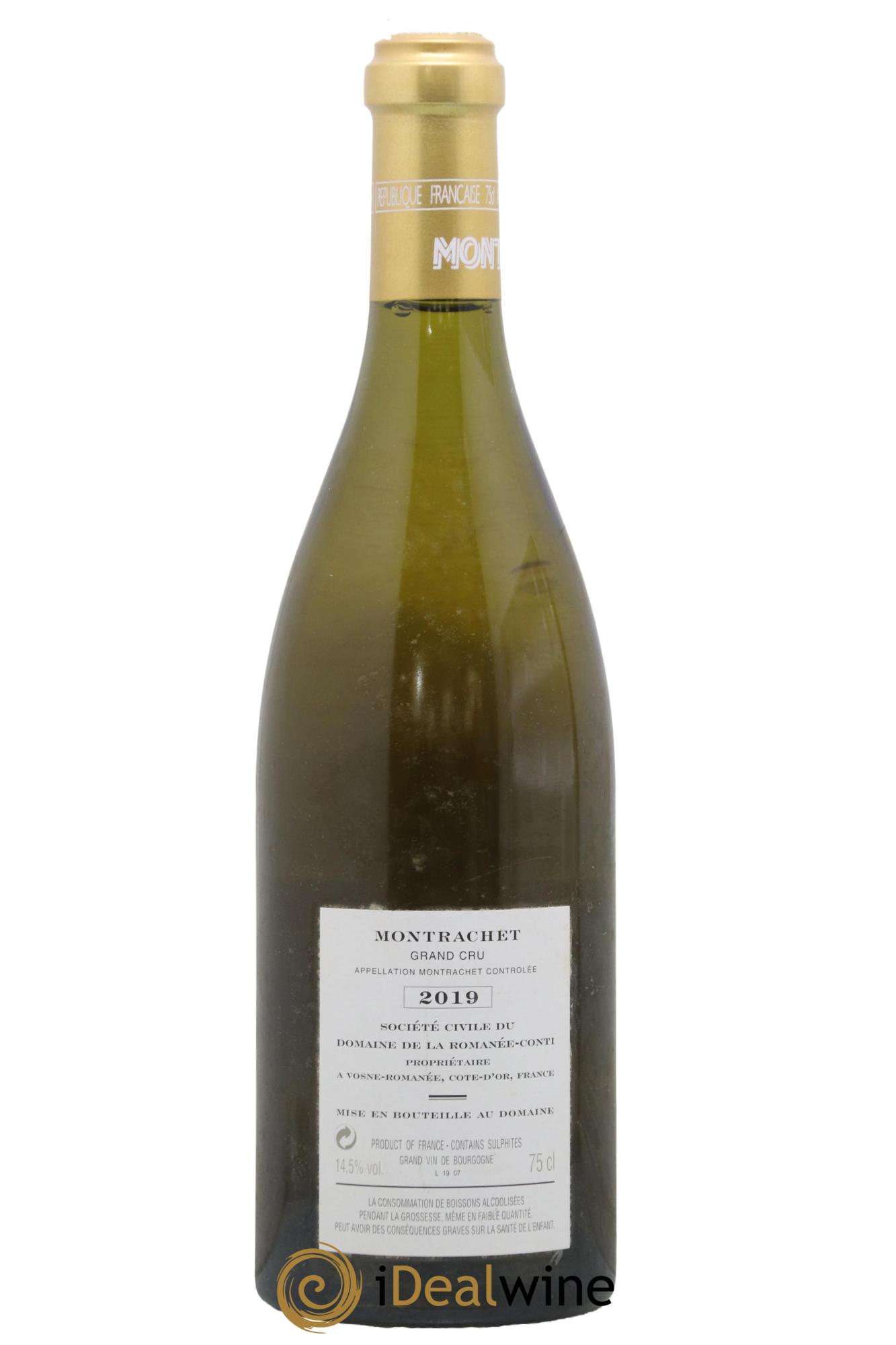 Montrachet Grand Cru Domaine de la Romanée-Conti 2019 - Lot de 1 bouteille - 1
