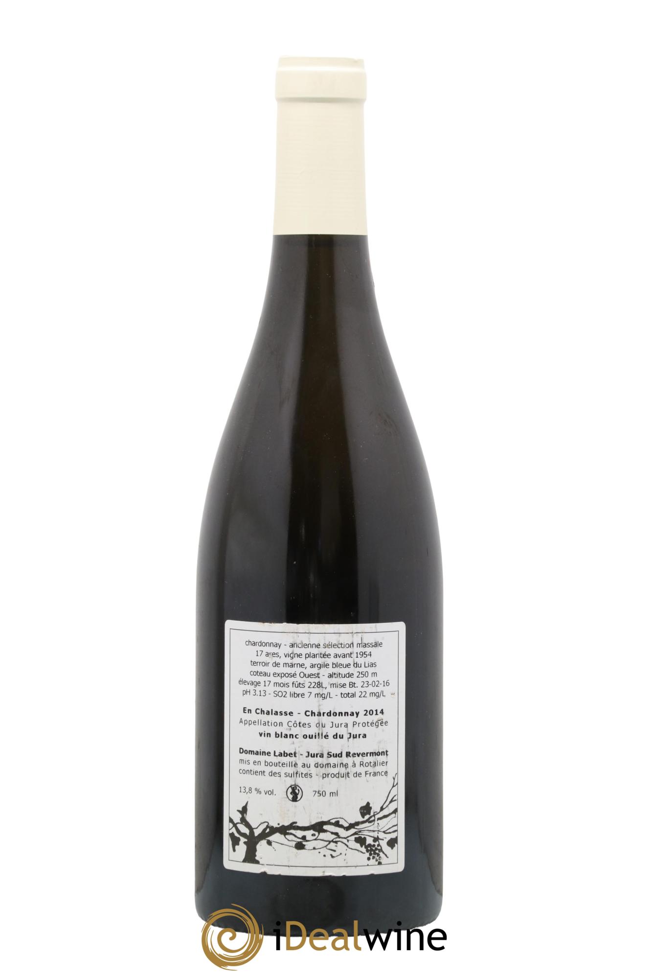 Côtes du Jura Chardonnay En Chalasse Romain - Julien  - Charline Labet 2014 - Lot de 1 bouteille - 1