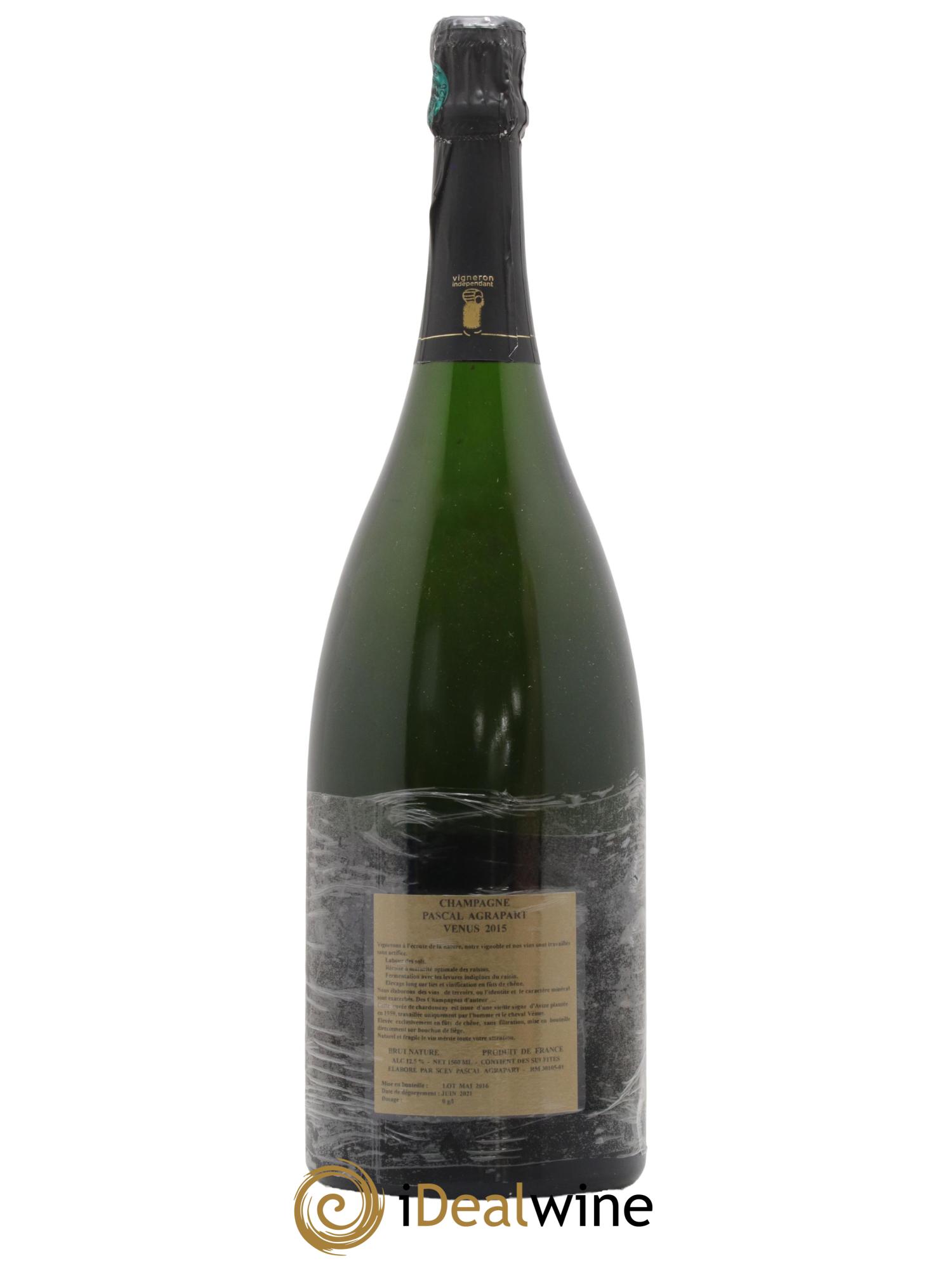 Vénus Blanc de Blancs Brut Nature Pascal Agrapart 2015 - Lot de 1 magnum - 1