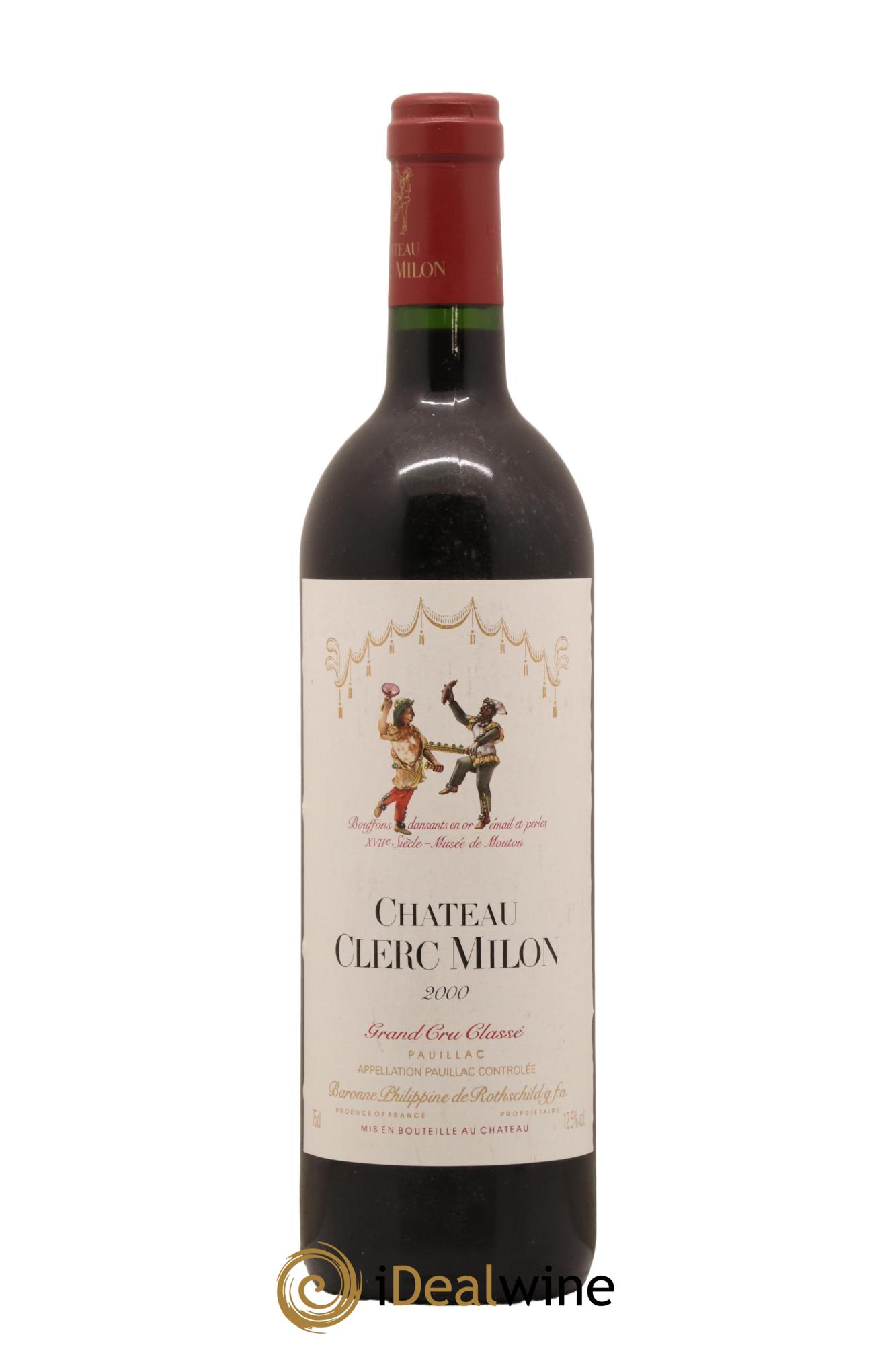 Château Clerc Milon 5ème Grand Cru Classé 2000 - Lot de 1 bouteille - 0