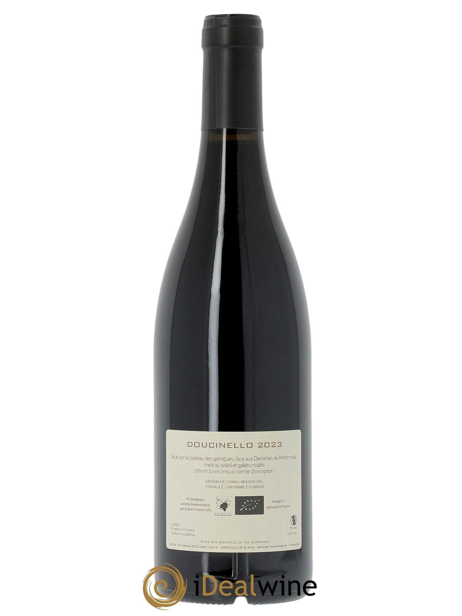 Vacqueyras Doucinello Le Sang des Cailloux  2023 - Lot of 1 bottle - 1