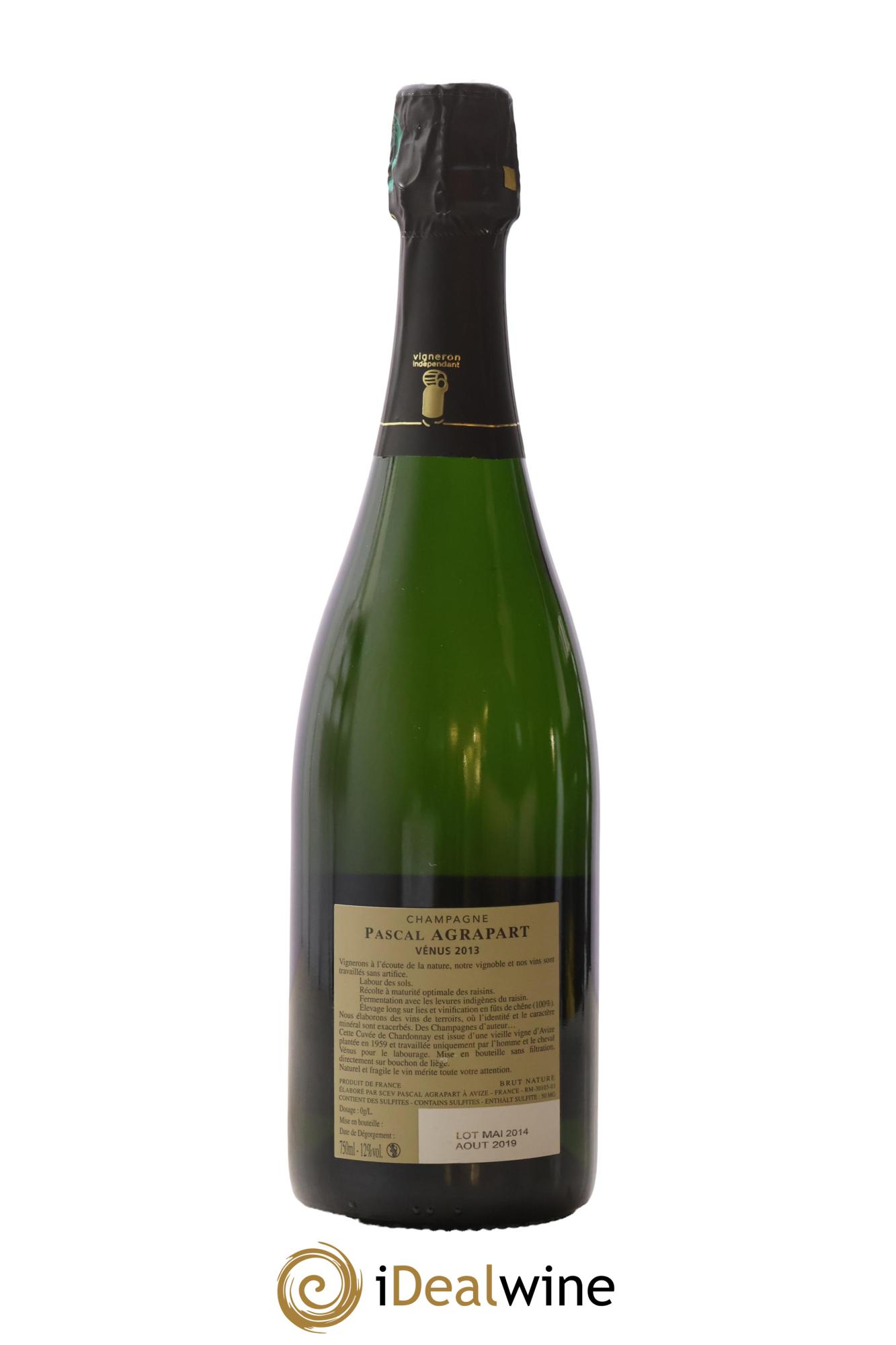 Vénus Blanc de Blancs Brut Nature Pascal Agrapart 2013 - Lotto di 1 bottiglia - 1