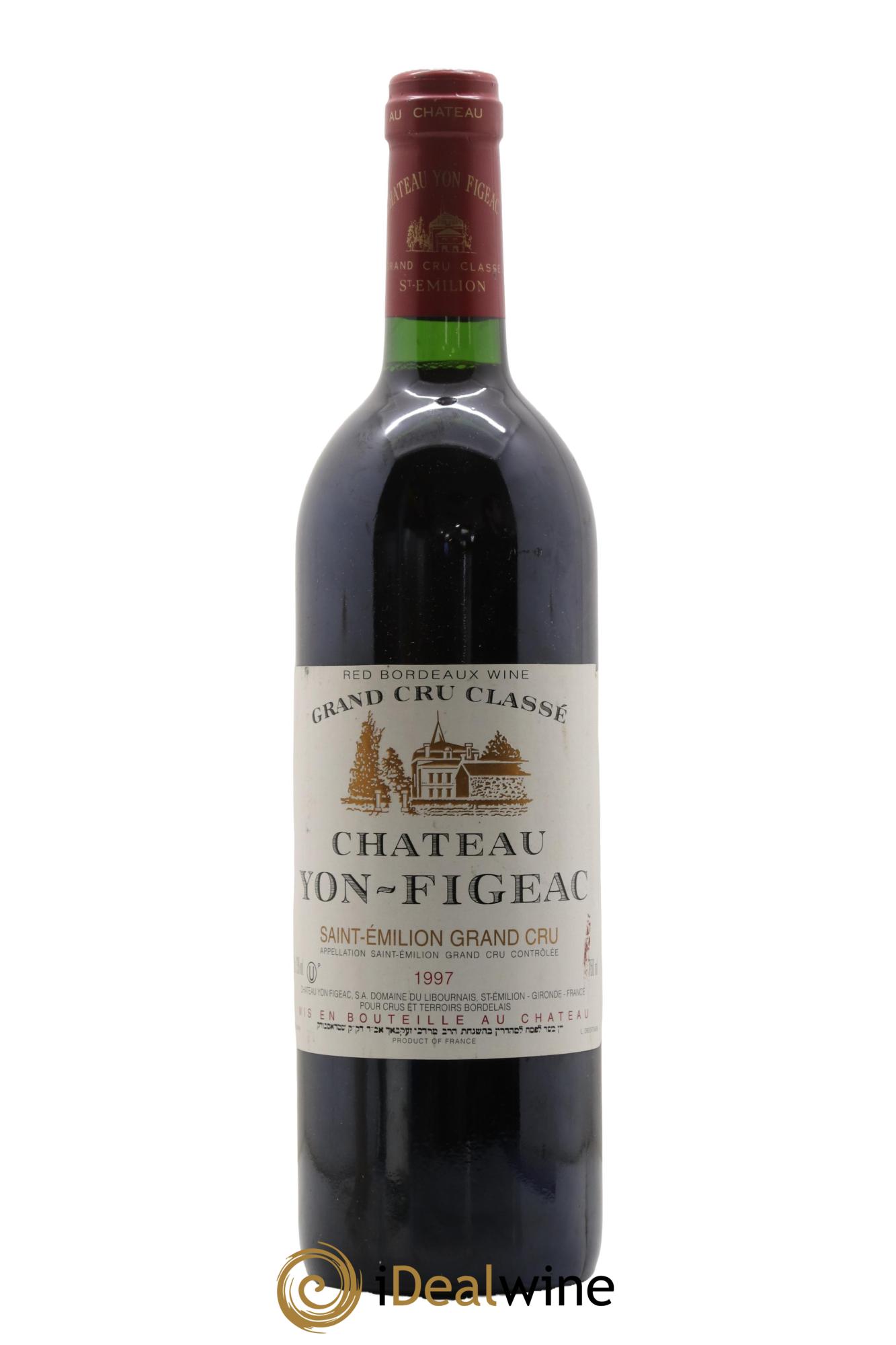 Château Yon Figeac Grand Cru Classé 1997 - Lot de 1 bouteille - 0