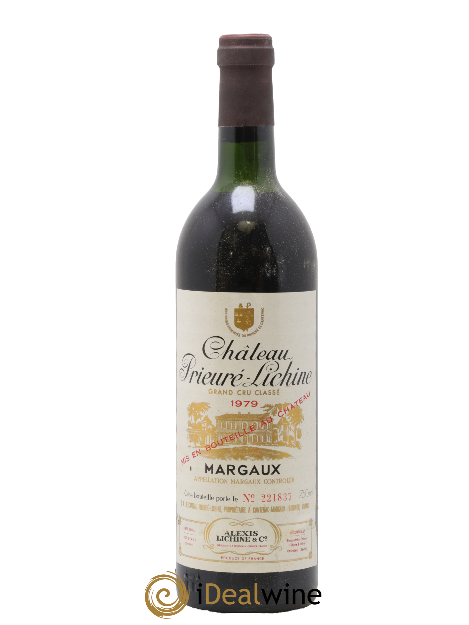 Château Prieuré Lichine 4ème Grand Cru Classé 1979 - Posten von 1 Flasche - 0