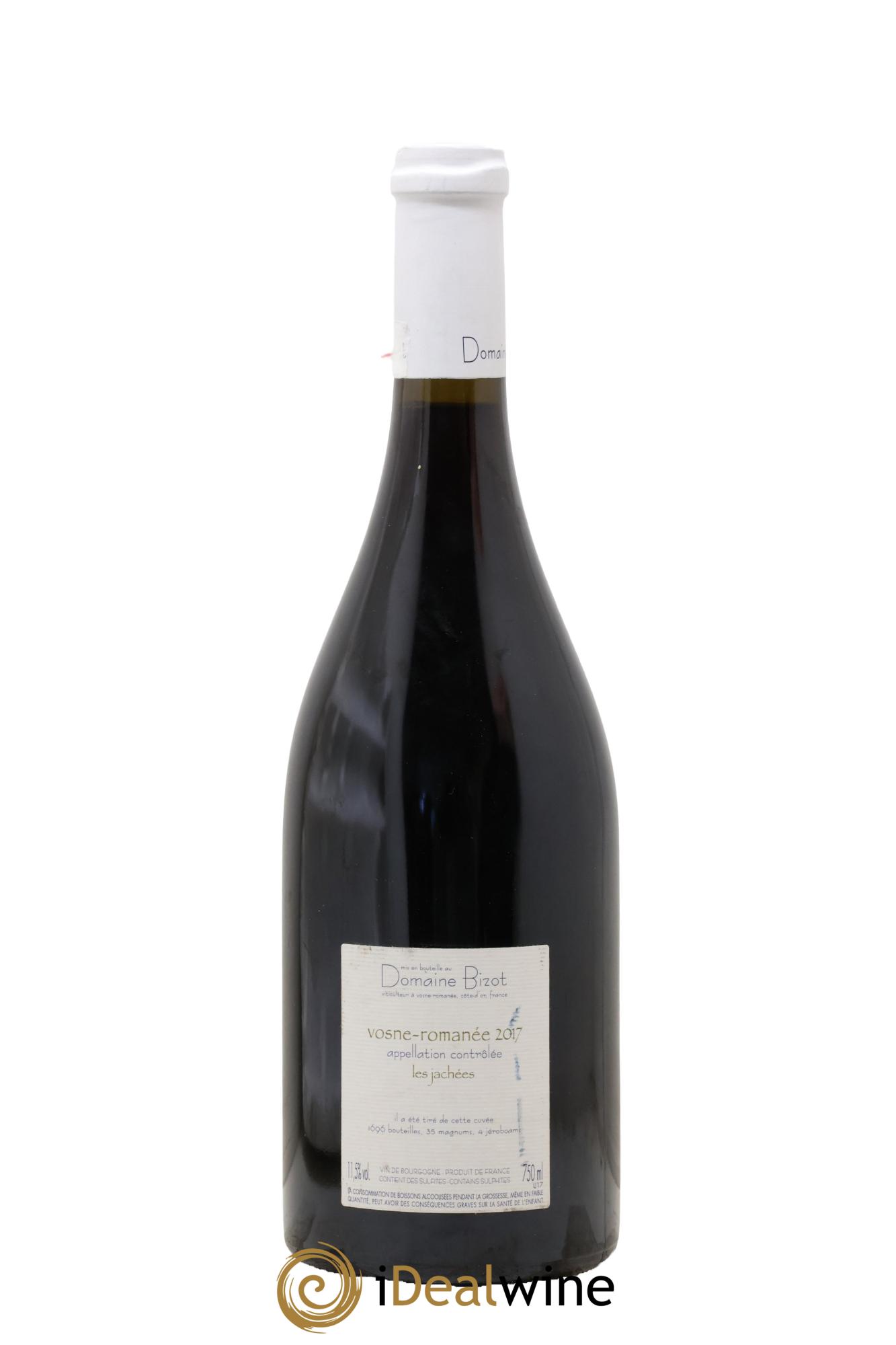 Vosne-Romanée Les Jachées Bizot (Domaine) 2017 - Posten von 1 Flasche - 1