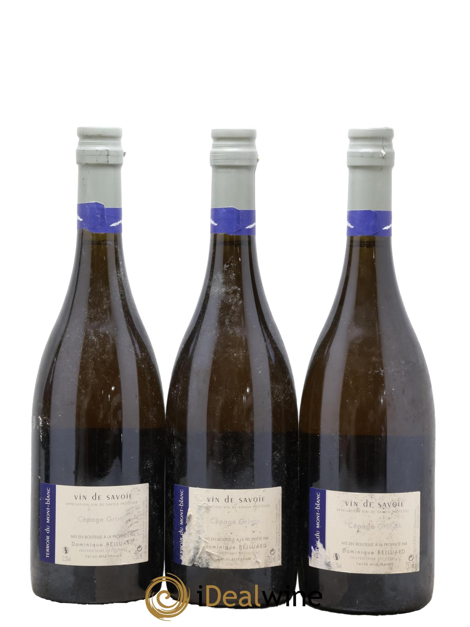 Vin de Savoie Les Alpes Domaine Belluard  2018 - Lot of 3 bottles - 1