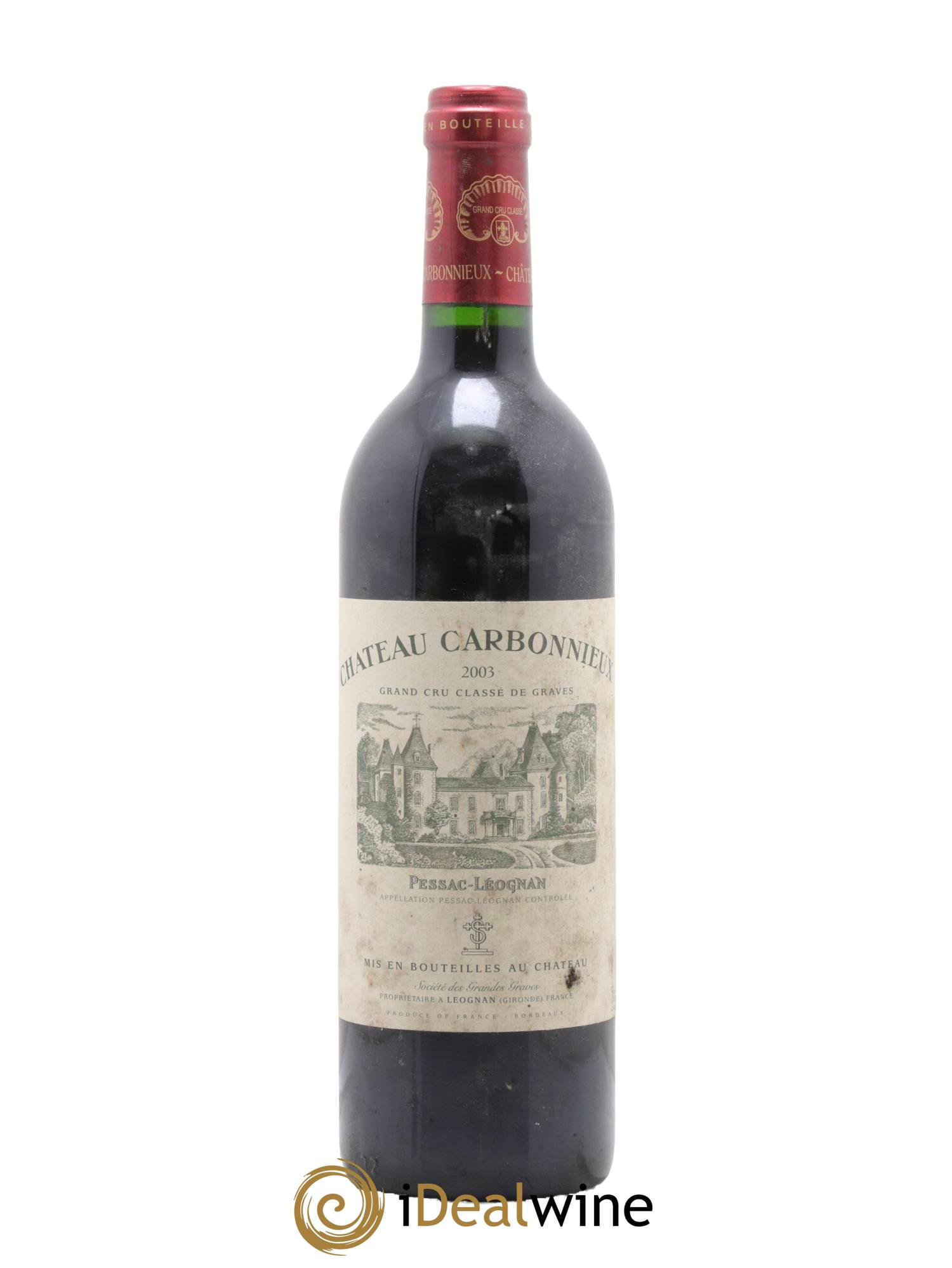 Château Carbonnieux Cru Classé de Graves 2003 - Lot de 1 bouteille - 0
