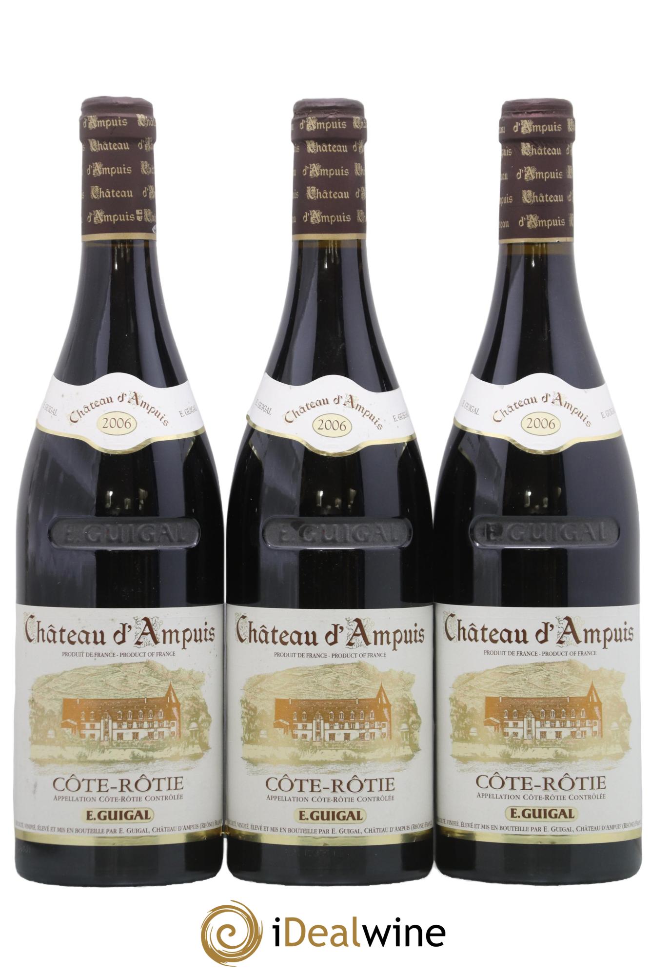 Côte-Rôtie Château d'Ampuis Guigal 2006 - Lot of 3 bottles - 0