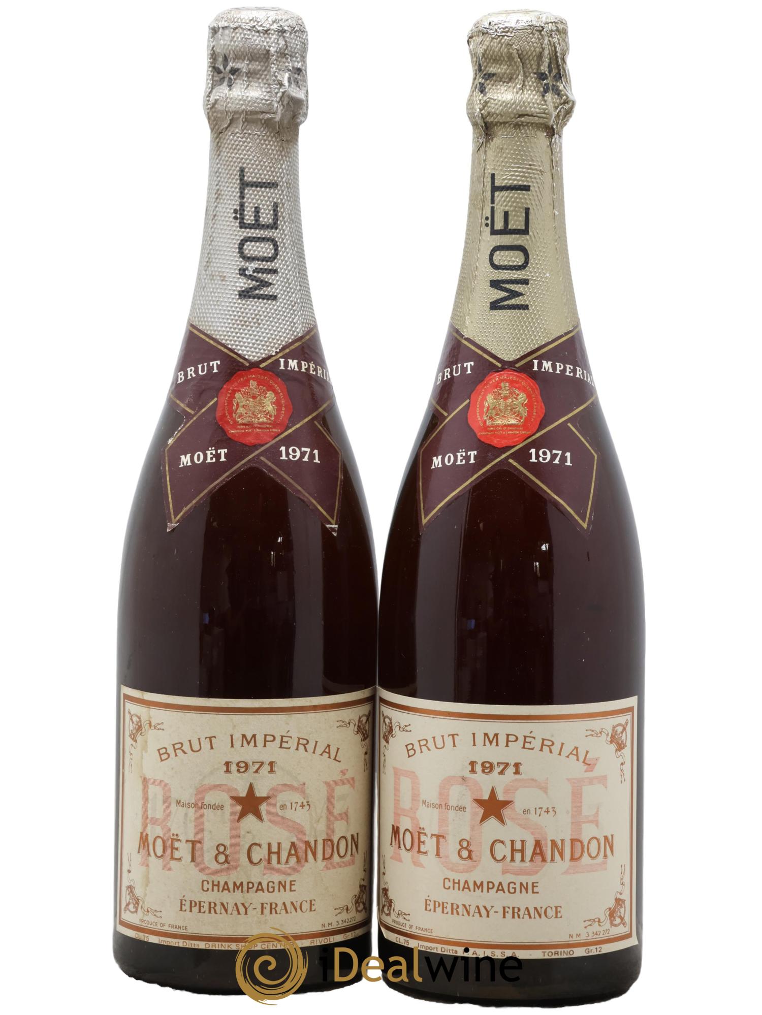 Impérial Brut Moët et Chandon 1971 - Lot of 2 bottles - 0