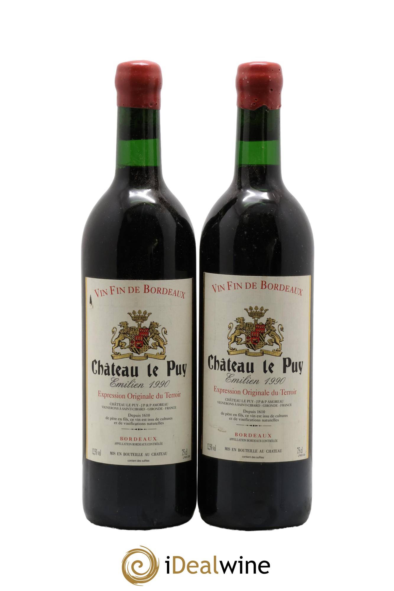 Le Puy - Cuvée Emilien 1990 - Lot de 2 bouteilles - 0