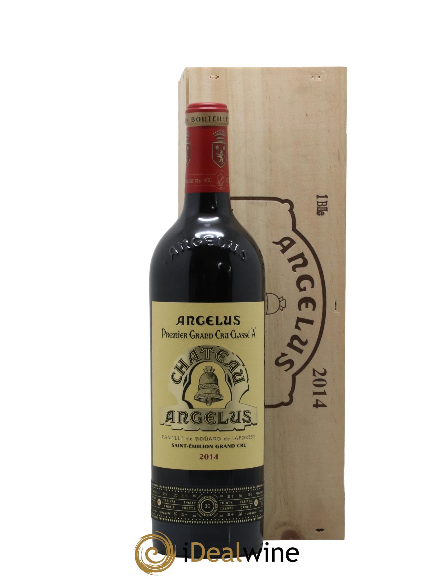 Château Angélus 1er Grand Cru Classé A 2014 - Lot de 1 bouteille - 0