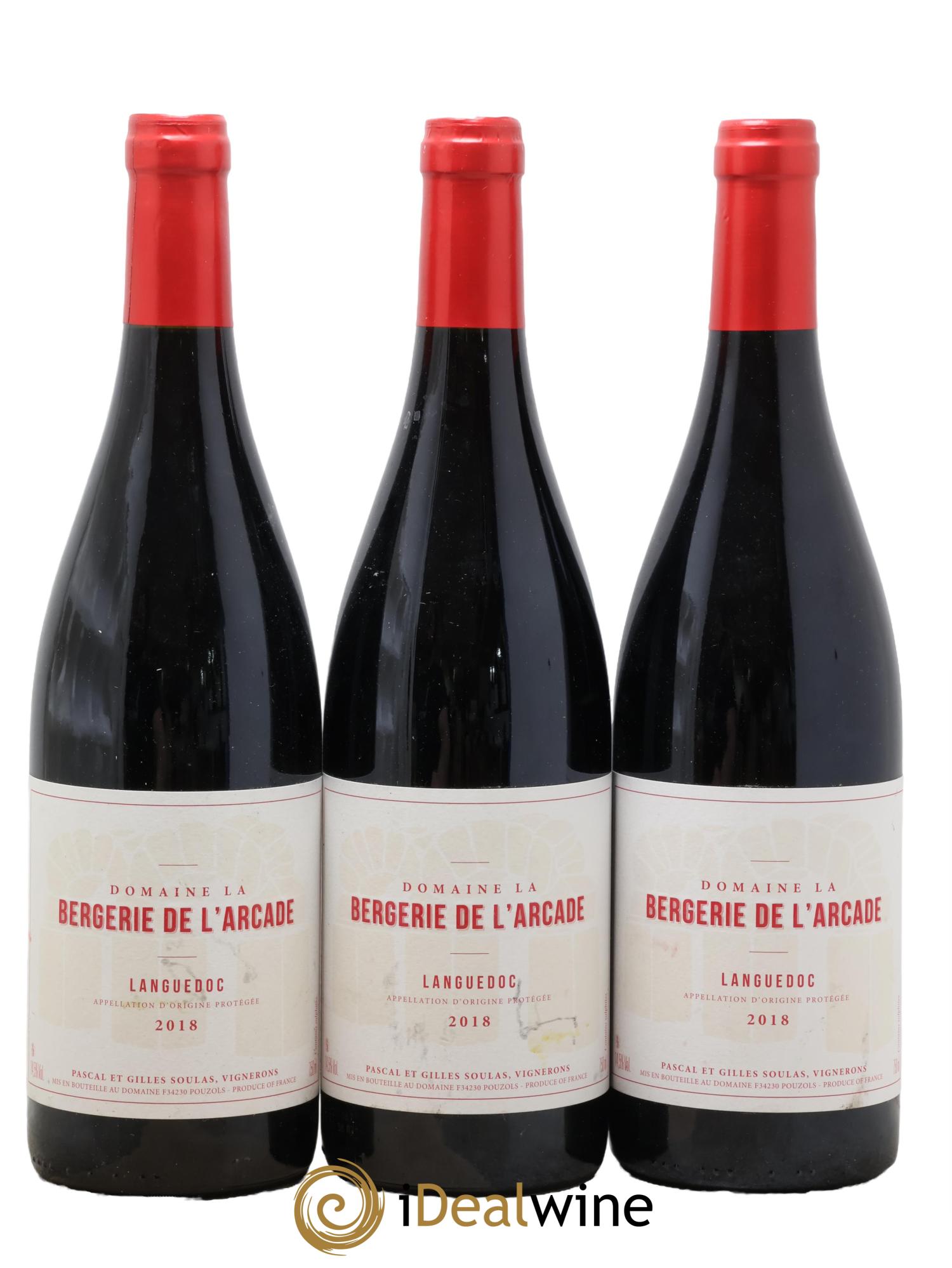 Languedoc La Bergerie de l'Arcade (Domaine) 2018 - Lotto di 3 bottiglie - 0