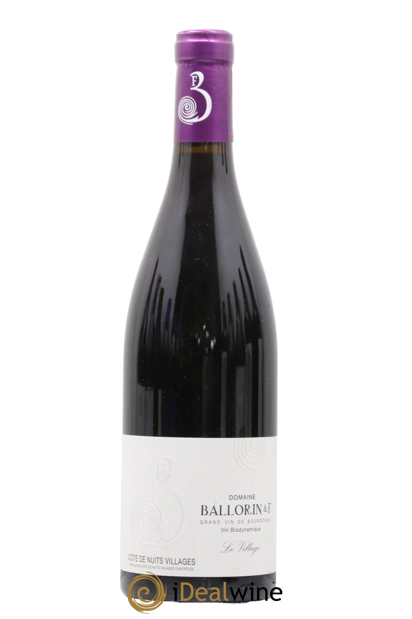 Côte de Nuits-Villages Le Village Ballorin & F(Domaine) 2019 - Lot de 1 bouteille - 0