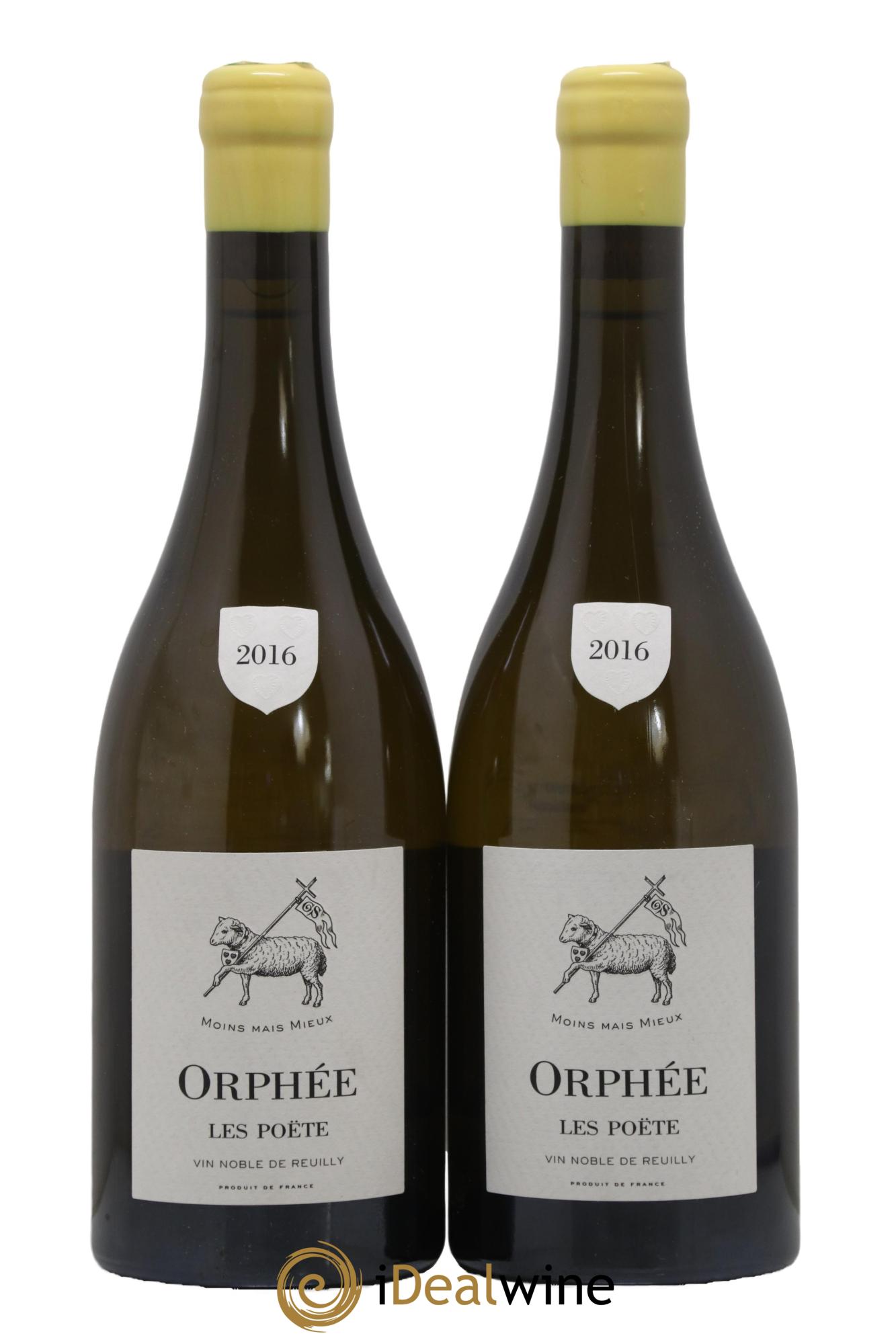 Vin de France (anciennement Reuilly) Orphée Les Poëte 2016 - Lotto di 2 bottiglie - 0