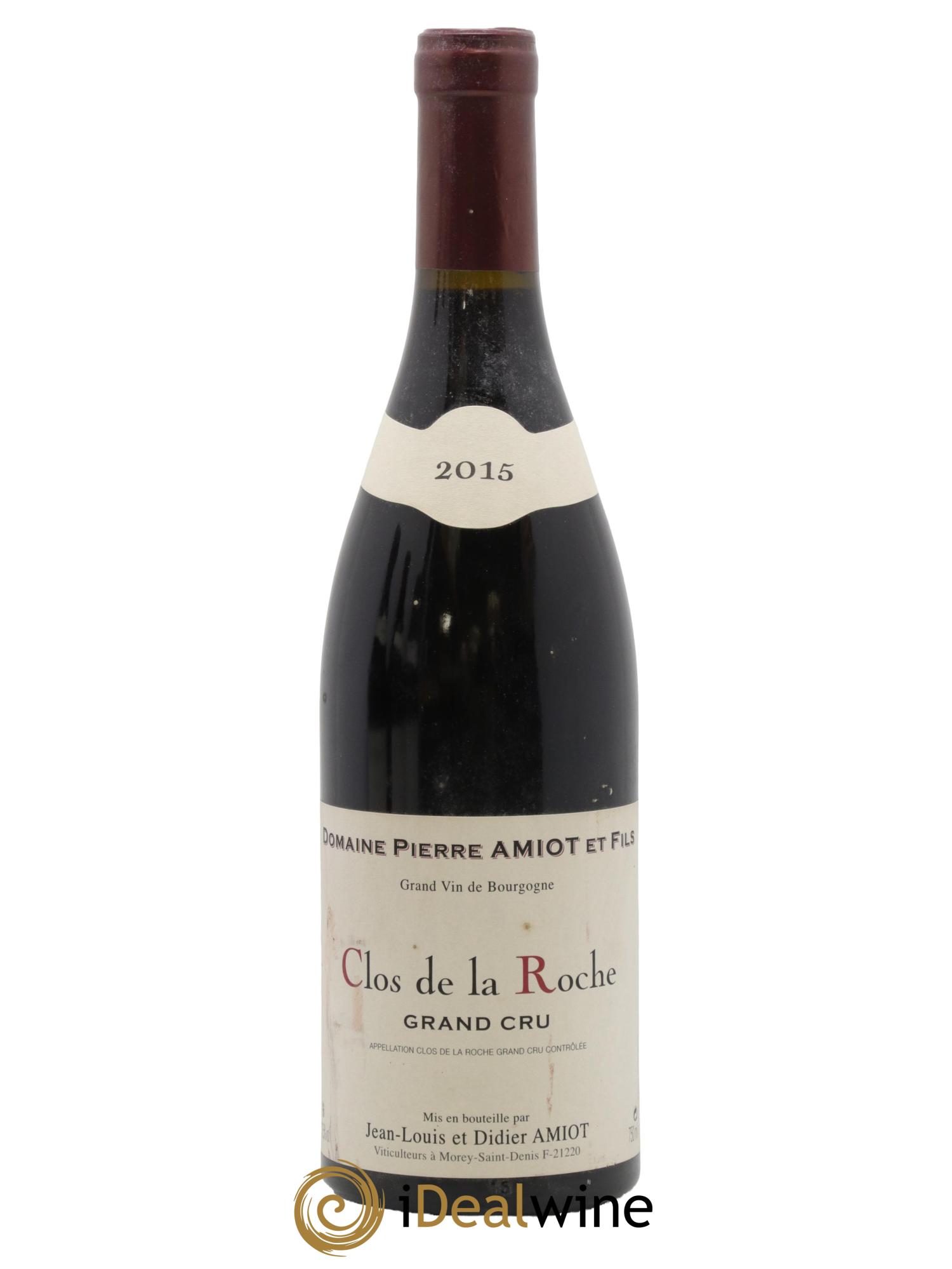 Clos de la Roche Grand Cru Pierre Amiot et Fils (Domaine) 2015 - Lot de 1 bouteille - 0