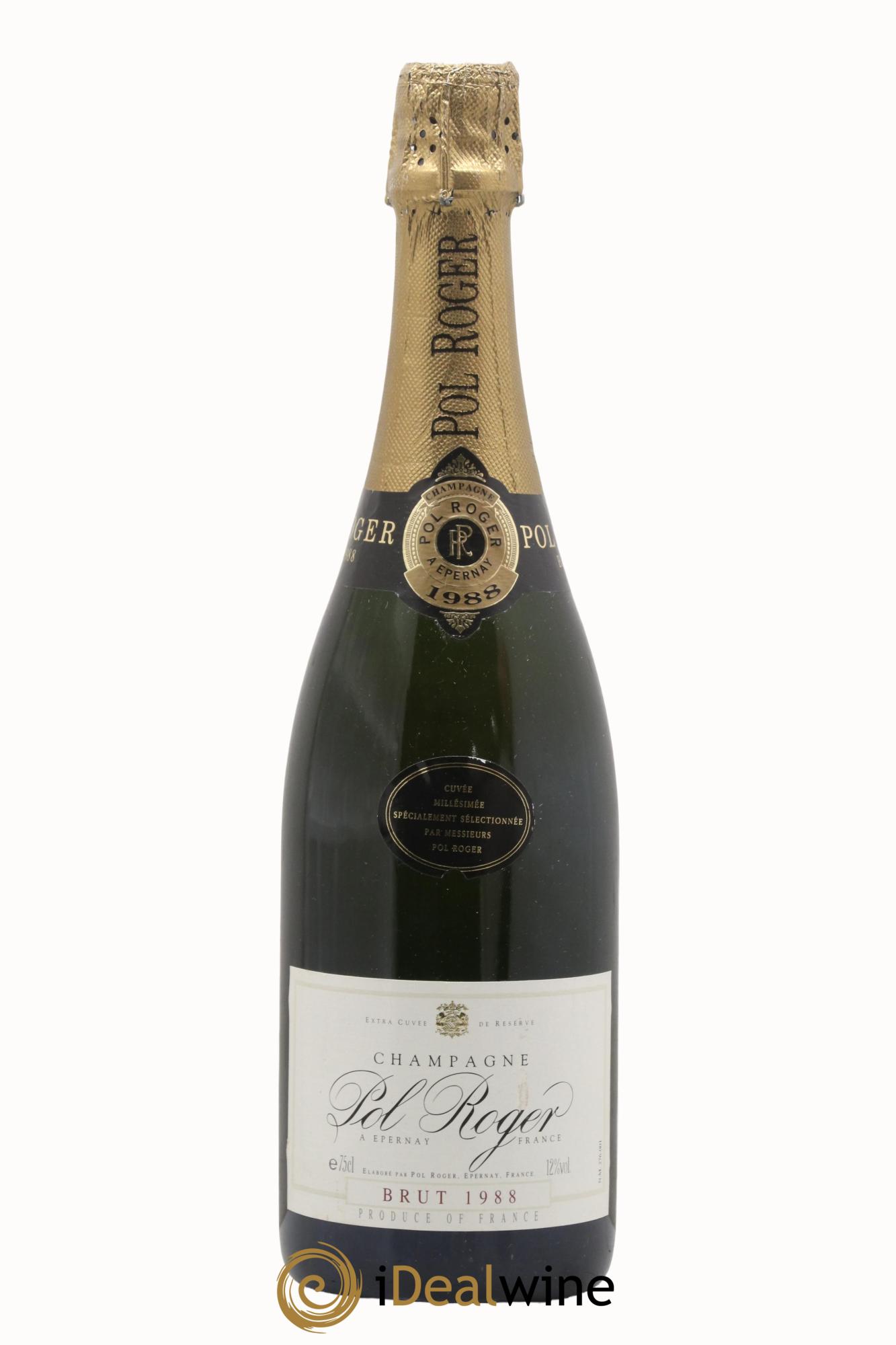 Brut Vintage Pol Roger 1988 - Lot de 1 bouteille - 0
