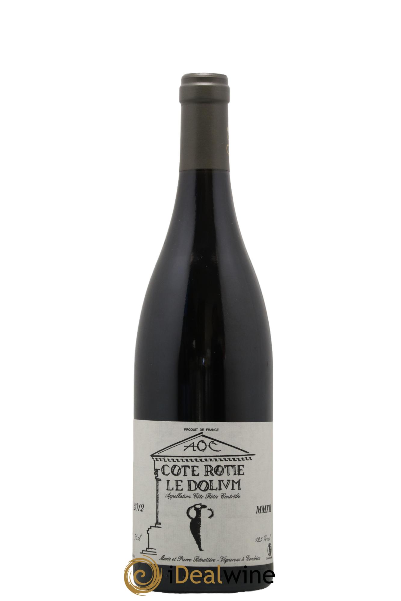Côte-Rôtie Le Dolium Marie et Pierre Bénetière (Domaine) 2012 - Lot de 1 bouteille - 0