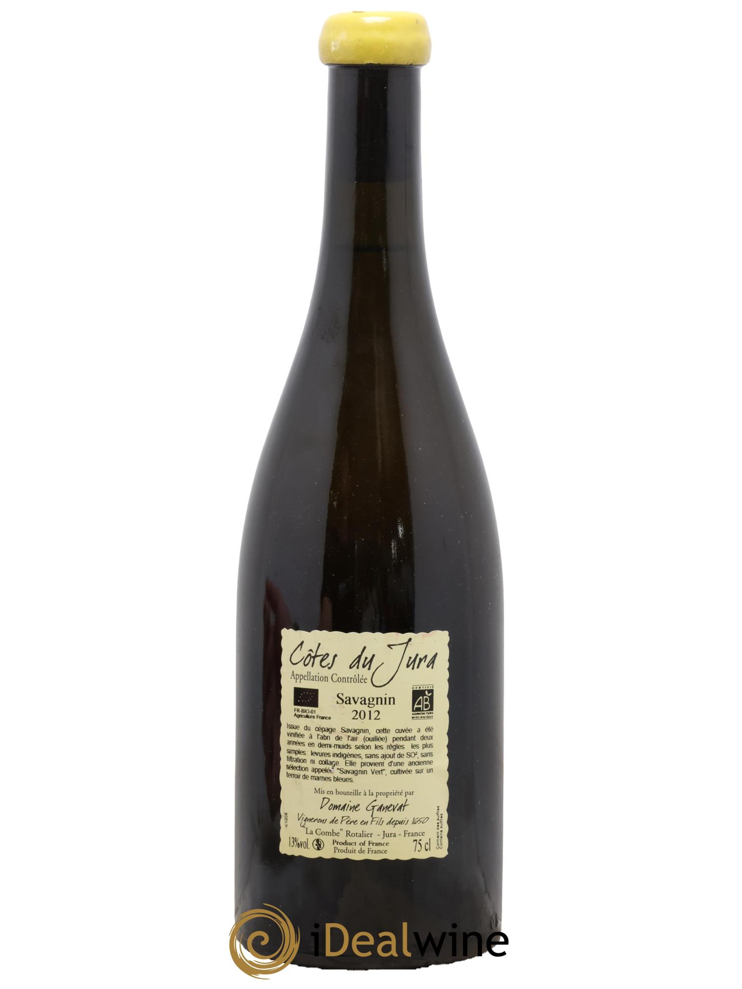 Côtes du Jura Les Chalasses Marnes Bleues Jean-François Ganevat (Domaine) 2012 - Lotto di 1 bottiglia - 1