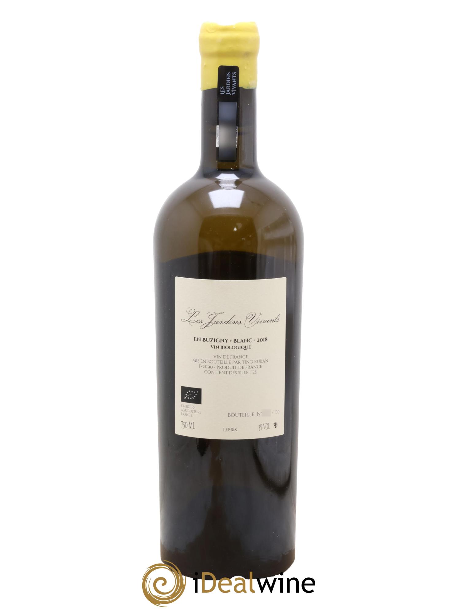 Vin de France En Buzigny Tino Kuban Les Jardins Vivants 2018 - Lot de 1 bouteille - 1