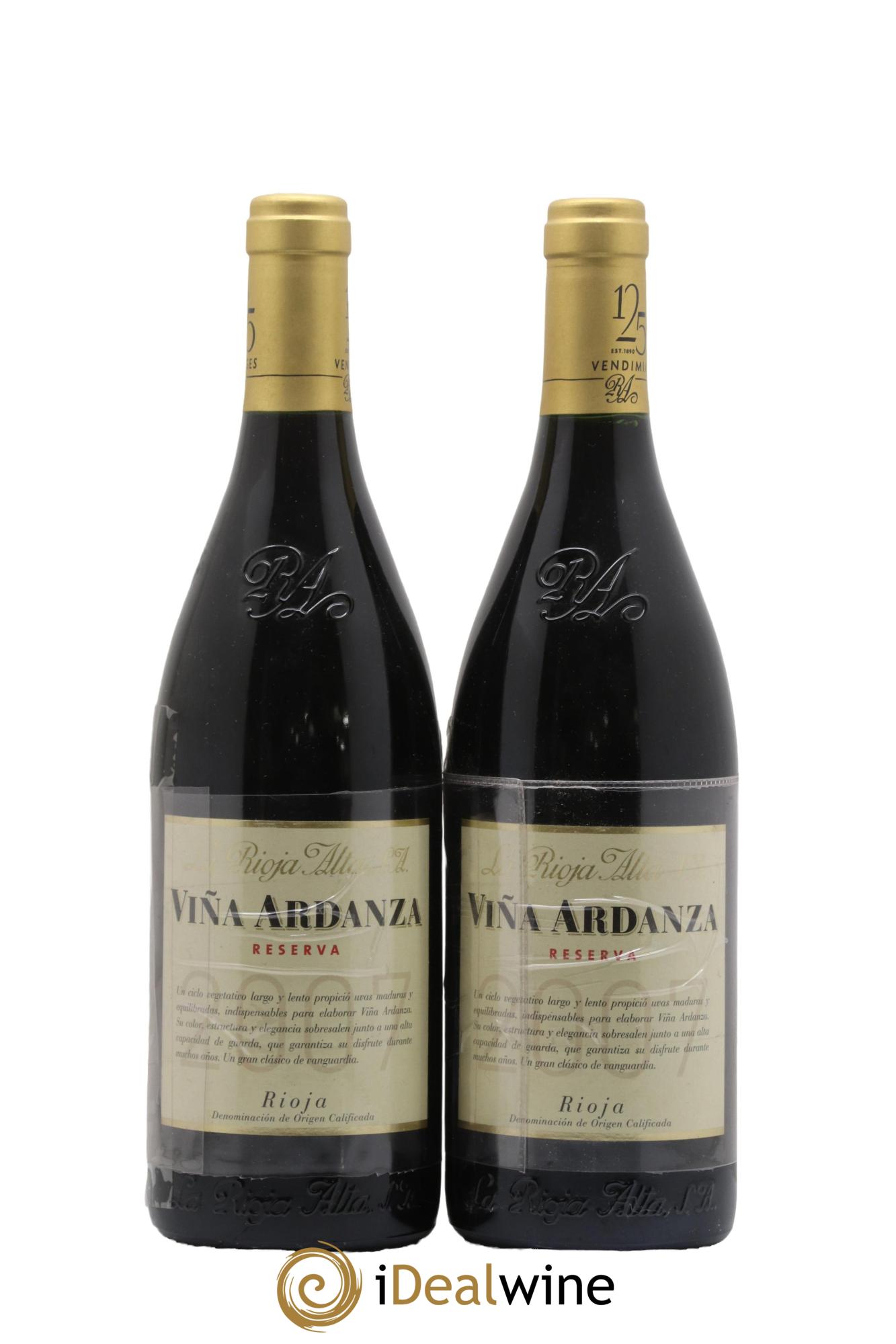 Rioja DOCa Vina Ardanza Reserva La Rioja Alta 2007 - Lot of 2 bottles - 0
