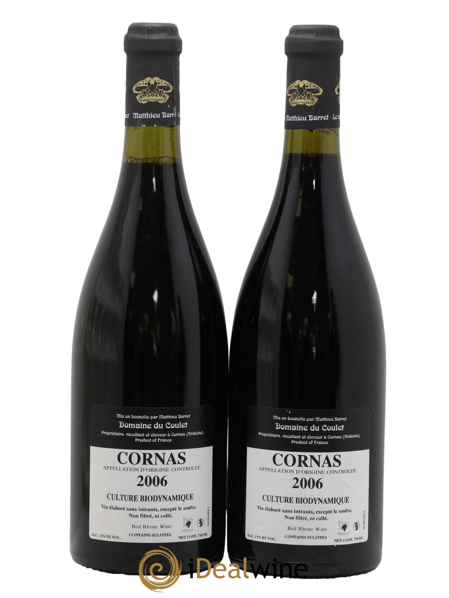 Cornas Les Terrasses du Serre Coulet (Domaine du) - Matthieu Barret 2006 - Lot de 2 bouteilles - 1