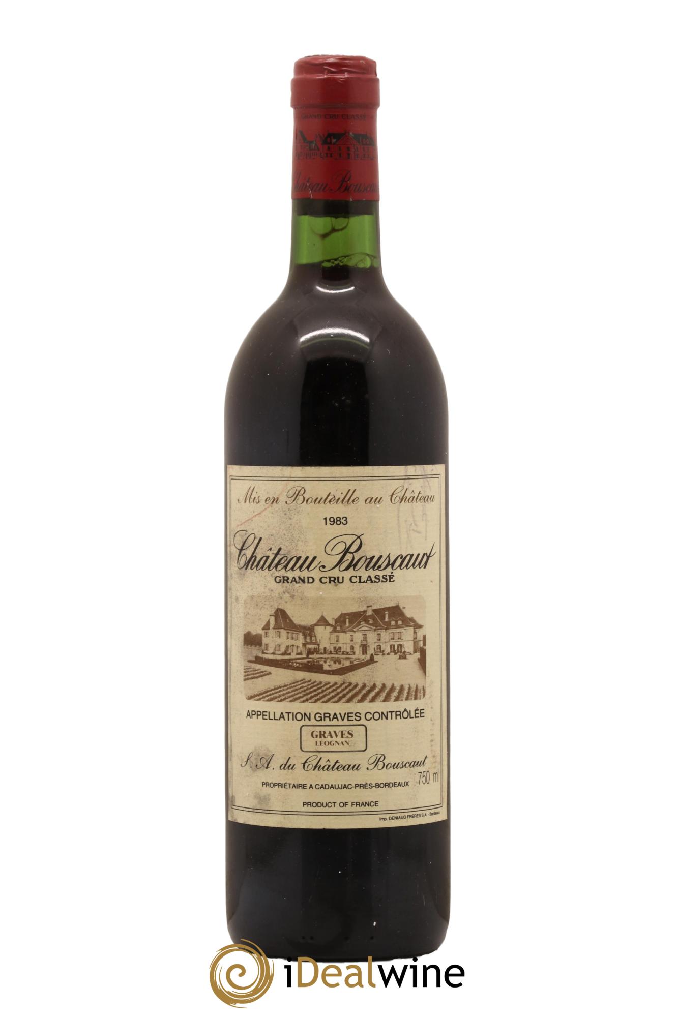 Château Bouscaut Cru Classé de Graves 1983 - Lot de 1 bouteille - 0
