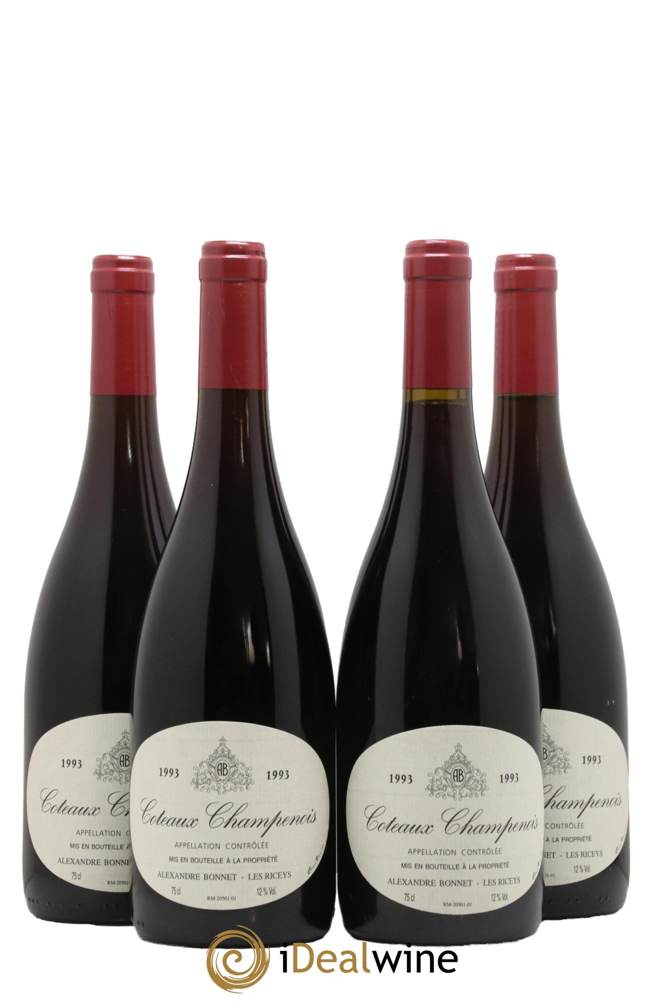 Coteaux Champenois Domaine Alexandre Bonnet 1993 - Lot de 4 bouteilles - 0