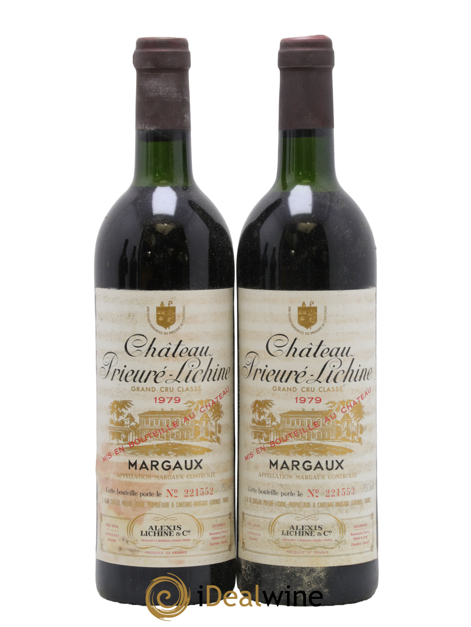 Château Prieuré Lichine 4ème Grand Cru Classé 1979 - Lot of 2 bottles - 0