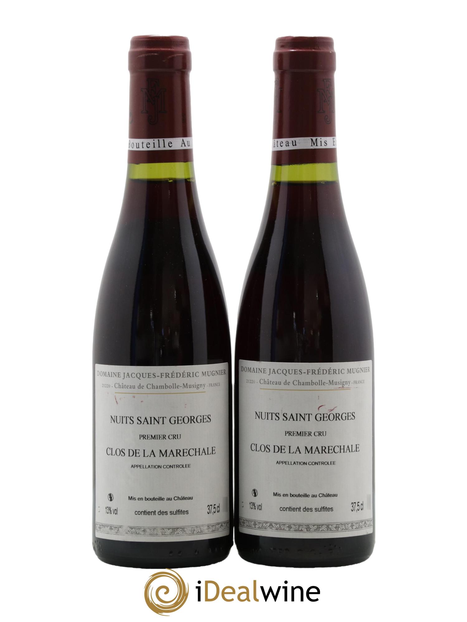 Nuits-Saint-Georges 1er Cru Clos de La Maréchale Jacques-Frédéric Mugnier 2008 - Lot de 2 demi bouteilles - 1