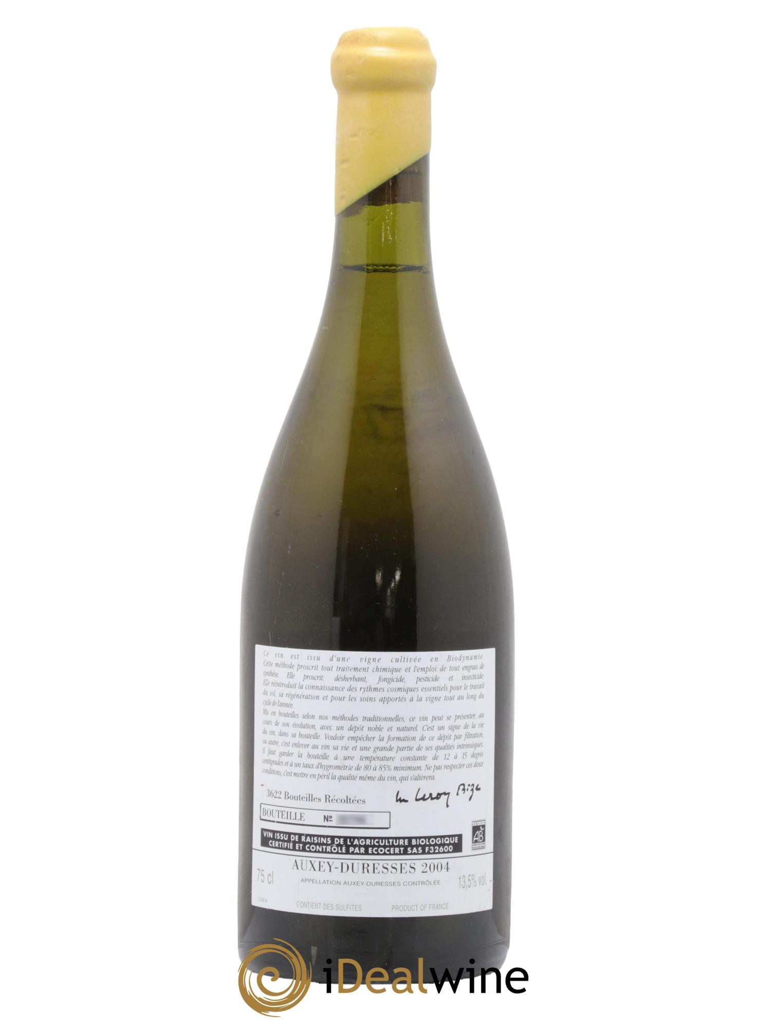 Auxey-Duresses d'Auvenay (Domaine) 2004 - Posten von 1 Flasche - 1