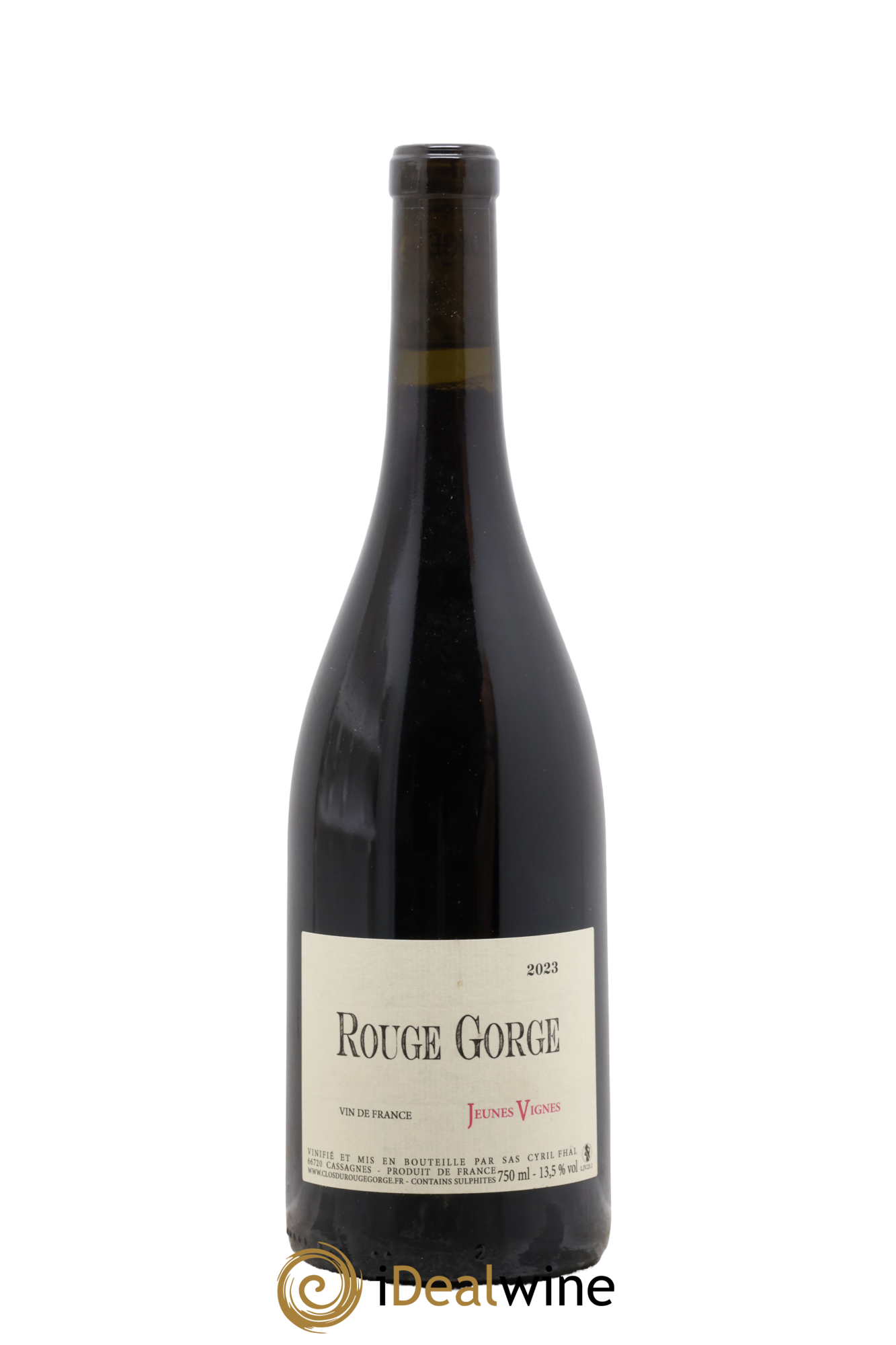 Côtes Catalanes (VDP des Côtes Catalanes) Clos du Rouge Gorge Jeunes Vignes Cyril Fhal 2023 - Lot de 1 bouteille - 0