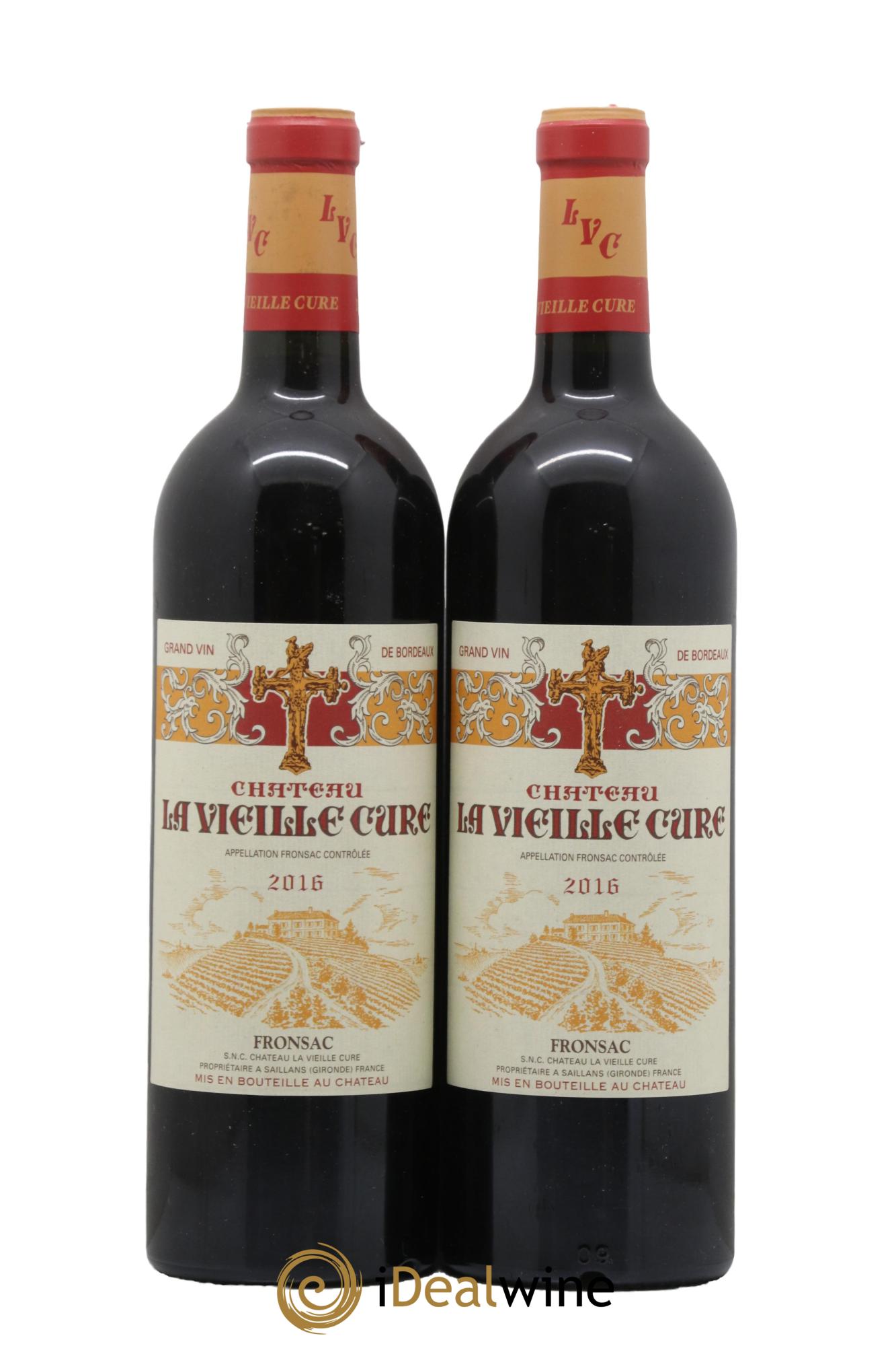 Château La Vieille Cure 2016 - Lot de 2 bouteilles - 0