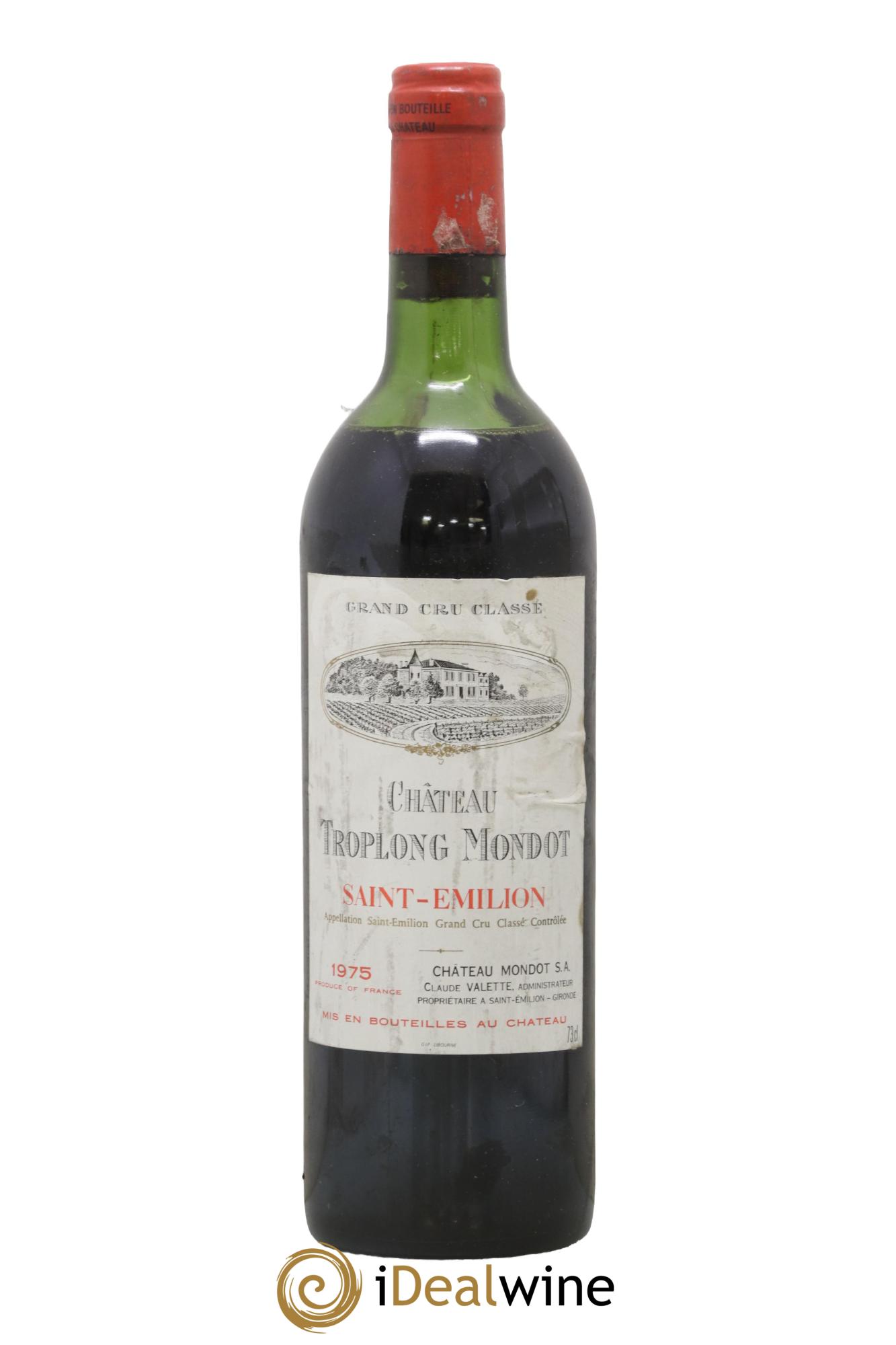 Château Troplong Mondot 1er Grand Cru Classé B 1975 - Lot of 1 bottle - 0