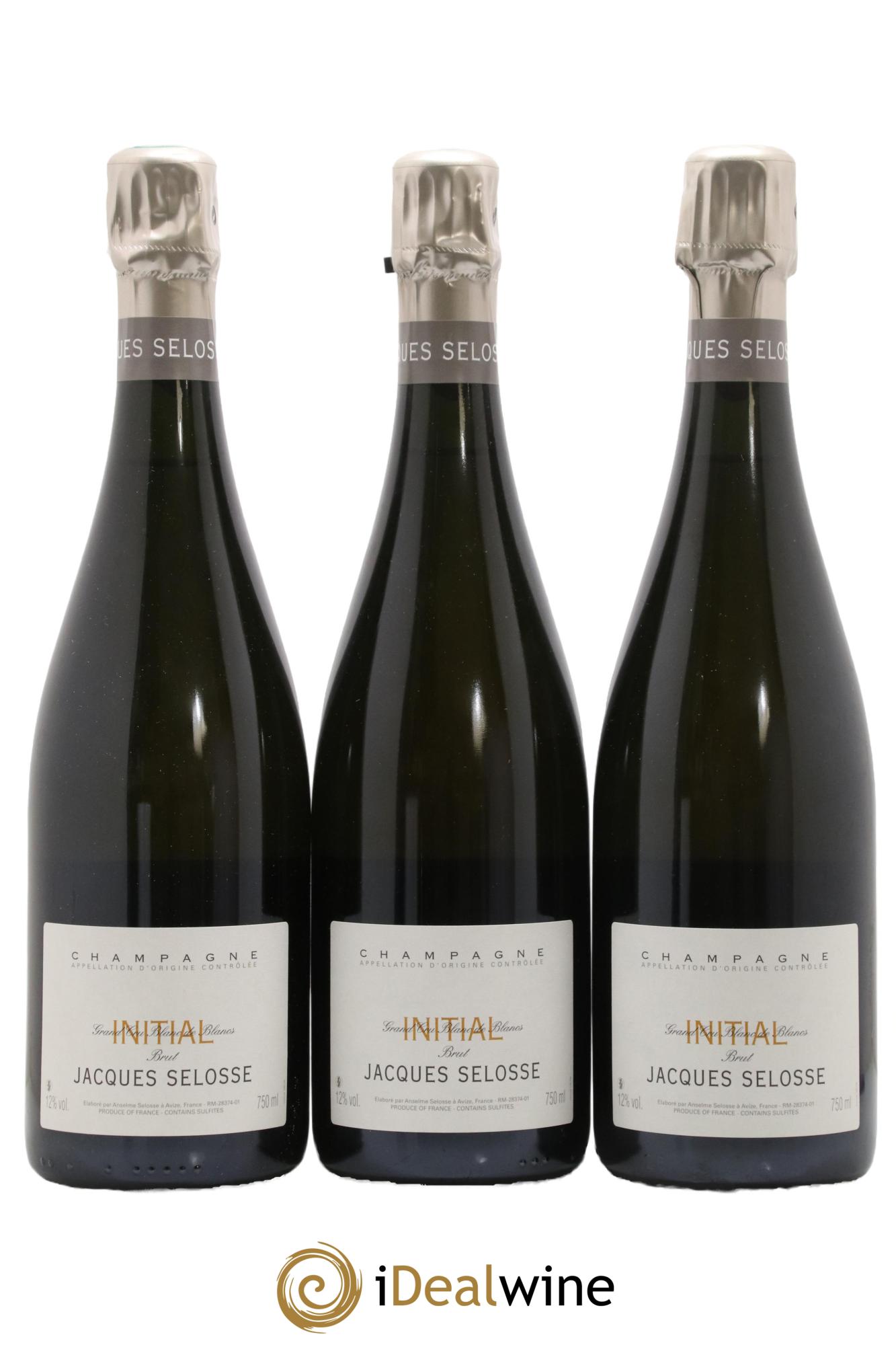 Initial Brut Jacques Selosse - Lot de 3 bouteilles - 0