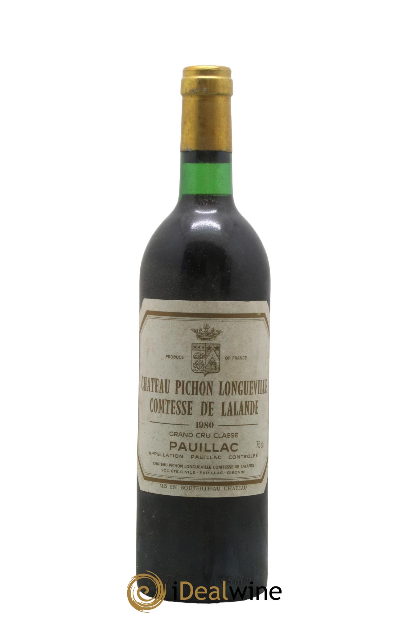 Château Pichon Longueville Comtesse de Lalande 2ème Grand Cru Classé 1980 - Lotto di 1 bottiglia - 0