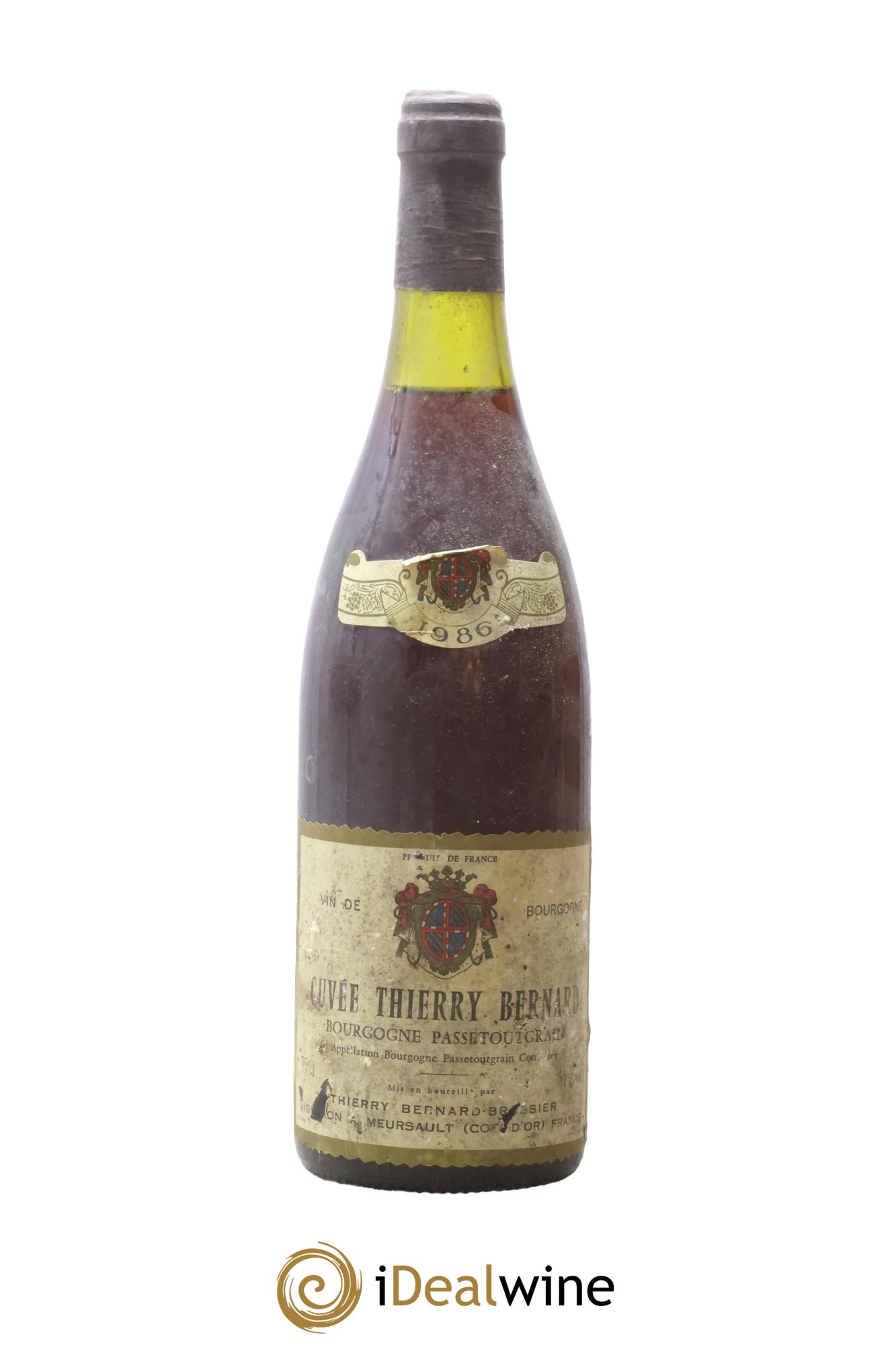 Bourgogne Cuvée Thierry Bernard Passetoutgrain 1986 - Posten von 1 Flasche - 0
