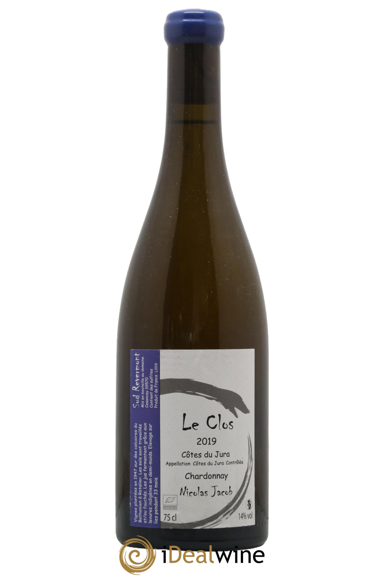 Côtes du Jura Chardonnay Le Clos Nicolas Jacob 2019 - Lot de 1 bouteille - 0