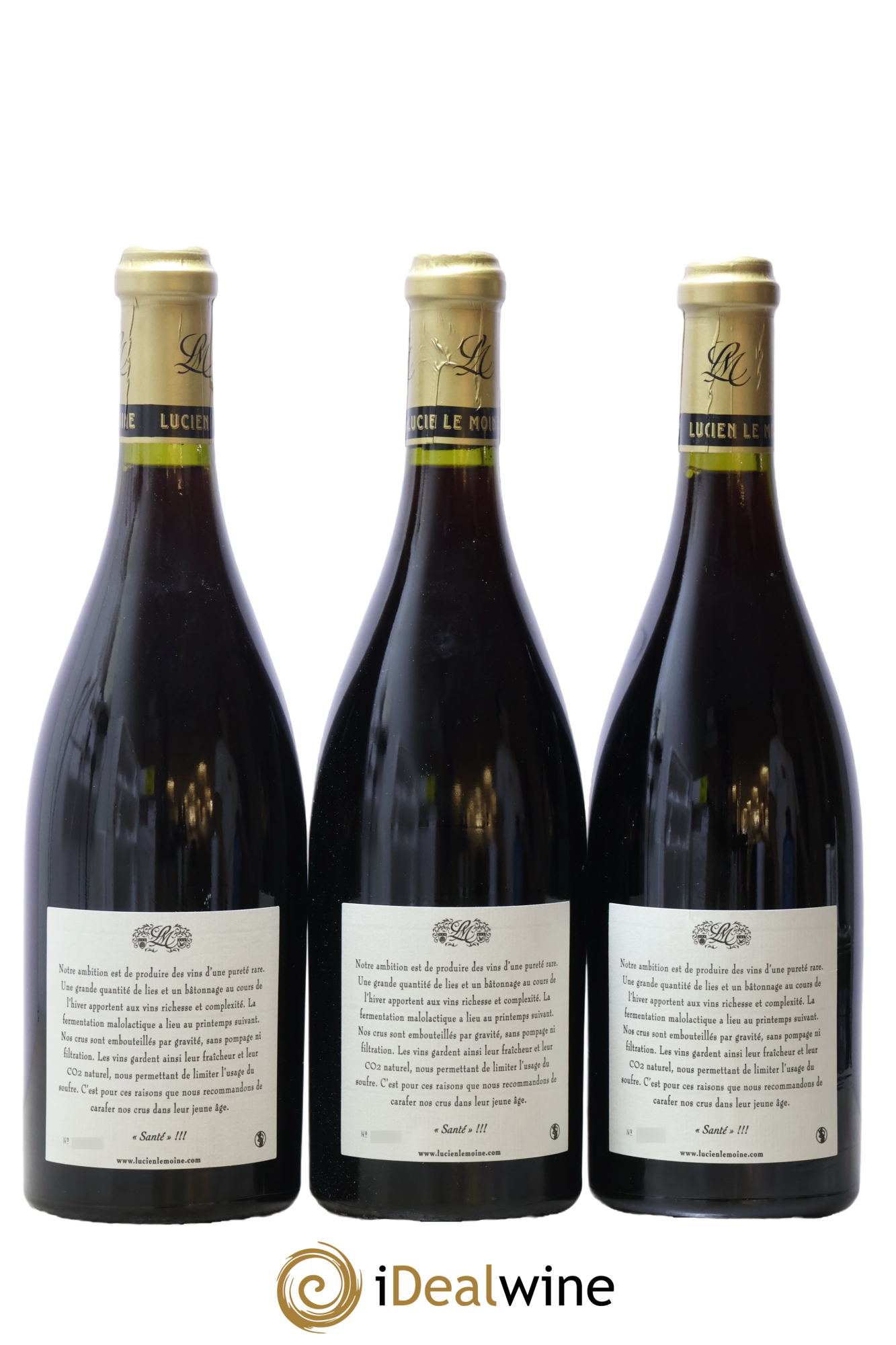 Bonnes-Mares Grand Cru Lucien Le Moine 2008 - Lot de 3 bouteilles - 1