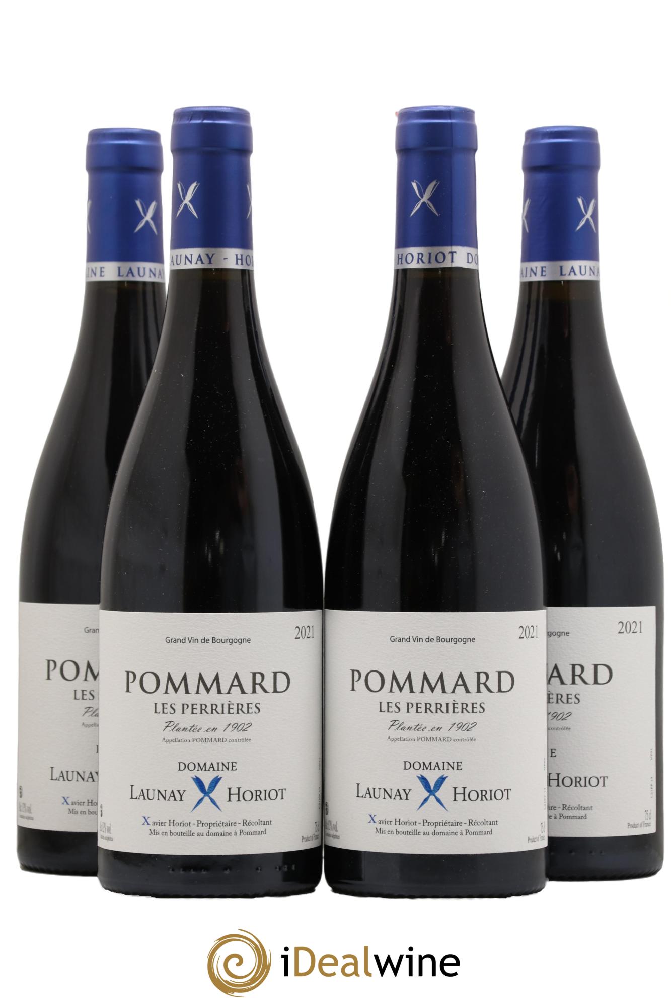 Pommard Les Perrieres Domaine Launay Horiot 2021 - Lot de 4 bouteilles - 0