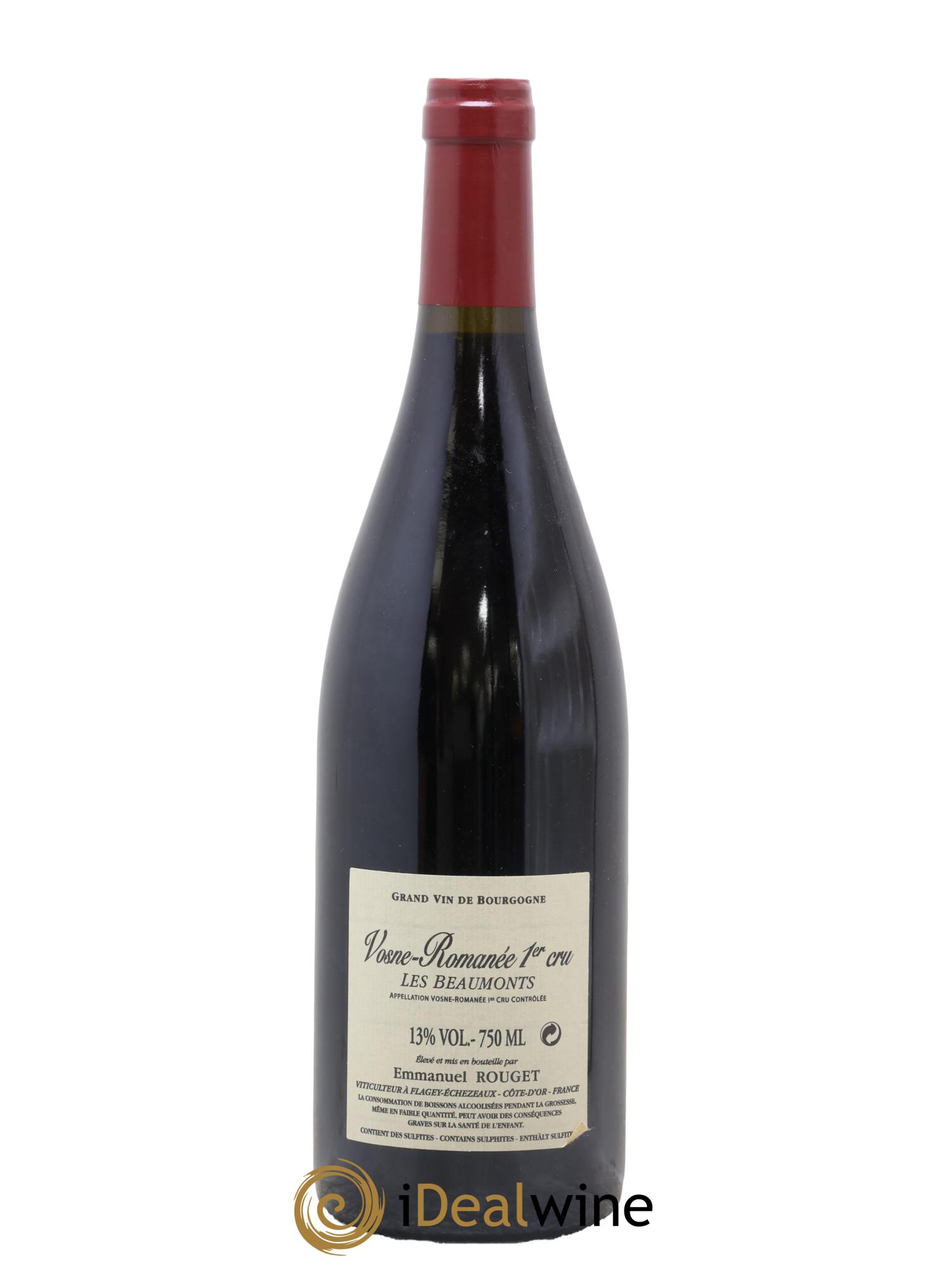 Vosne-Romanée 1er Cru Les Beaumonts Emmanuel Rouget 2011 - Lot of 1 bottle - 1