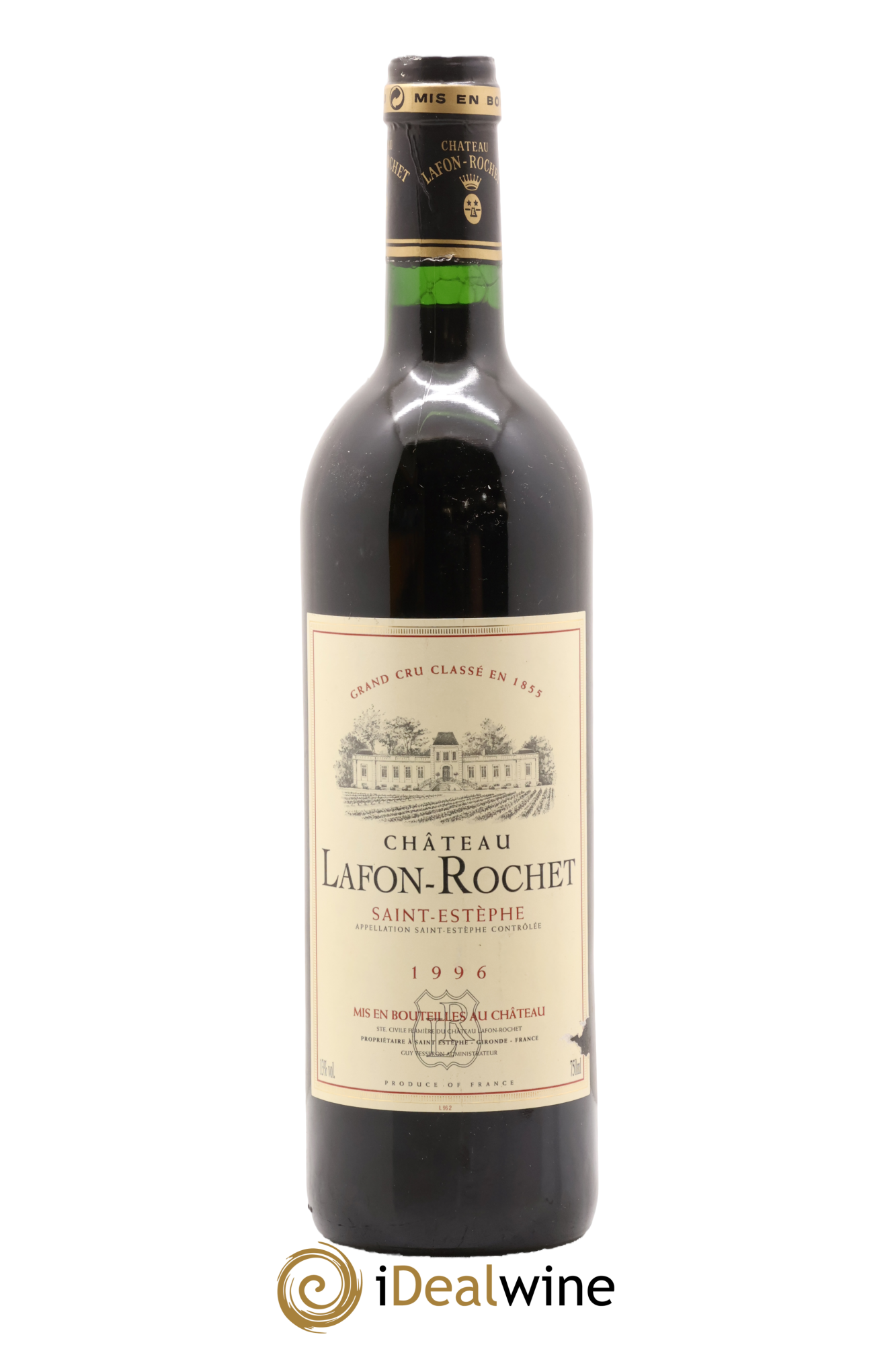 Château Lafon Rochet 4ème Grand Cru Classé 1996 - Lot de 1 bouteille - 0